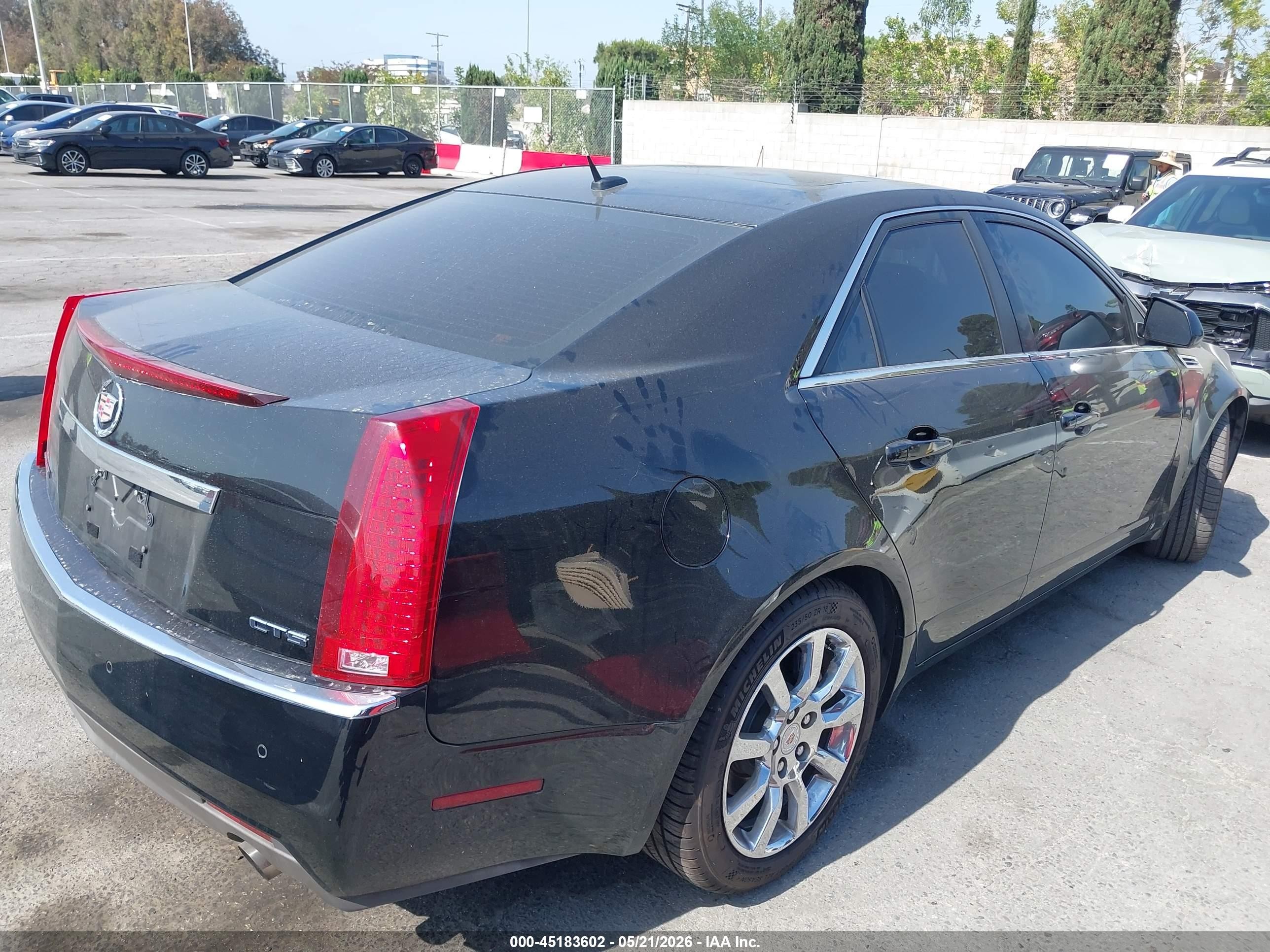 2008 Cadillac Cts Standard Black vin: 1G6DV57V380167064