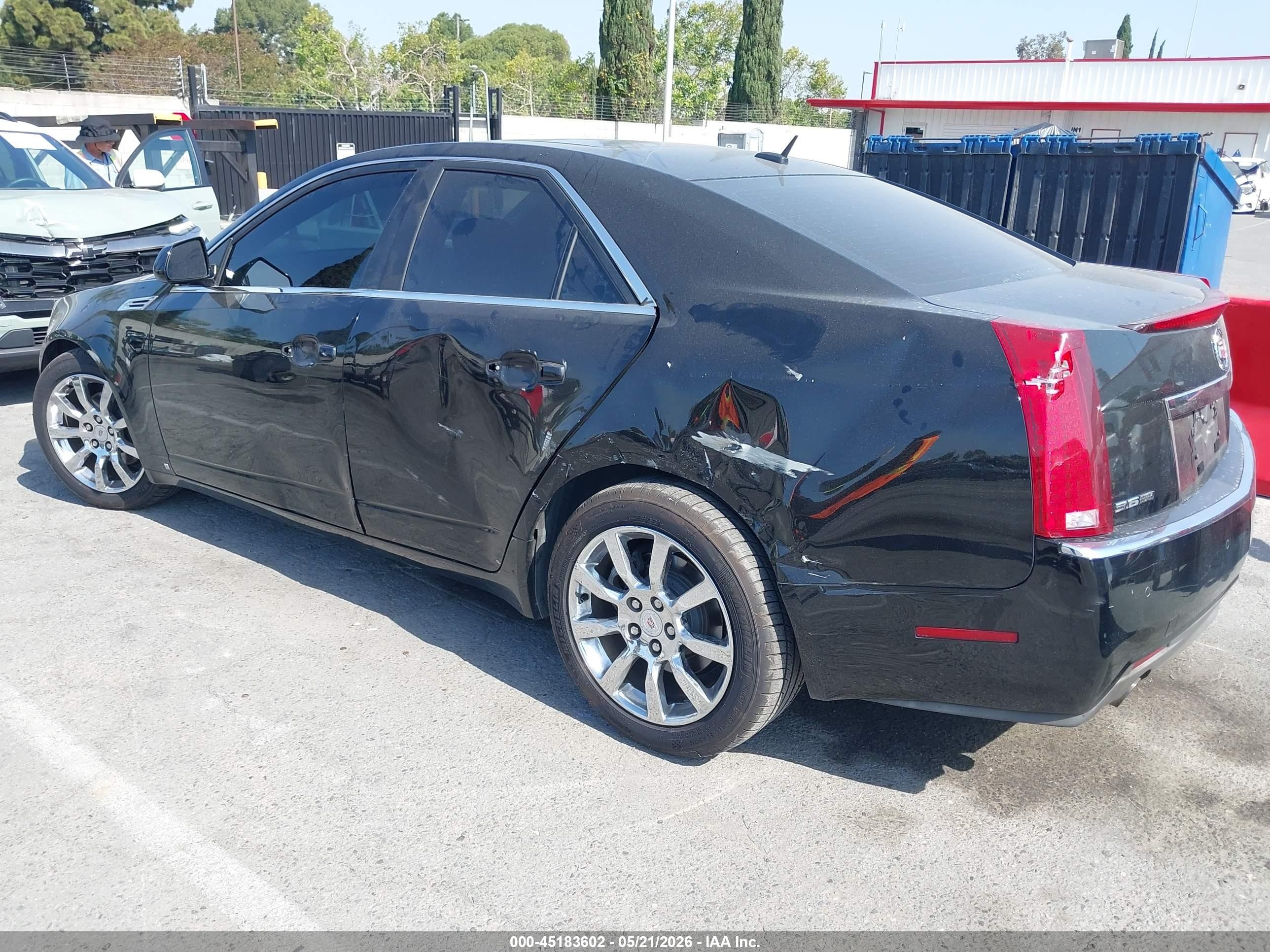 2008 Cadillac Cts Standard Black vin: 1G6DV57V380167064