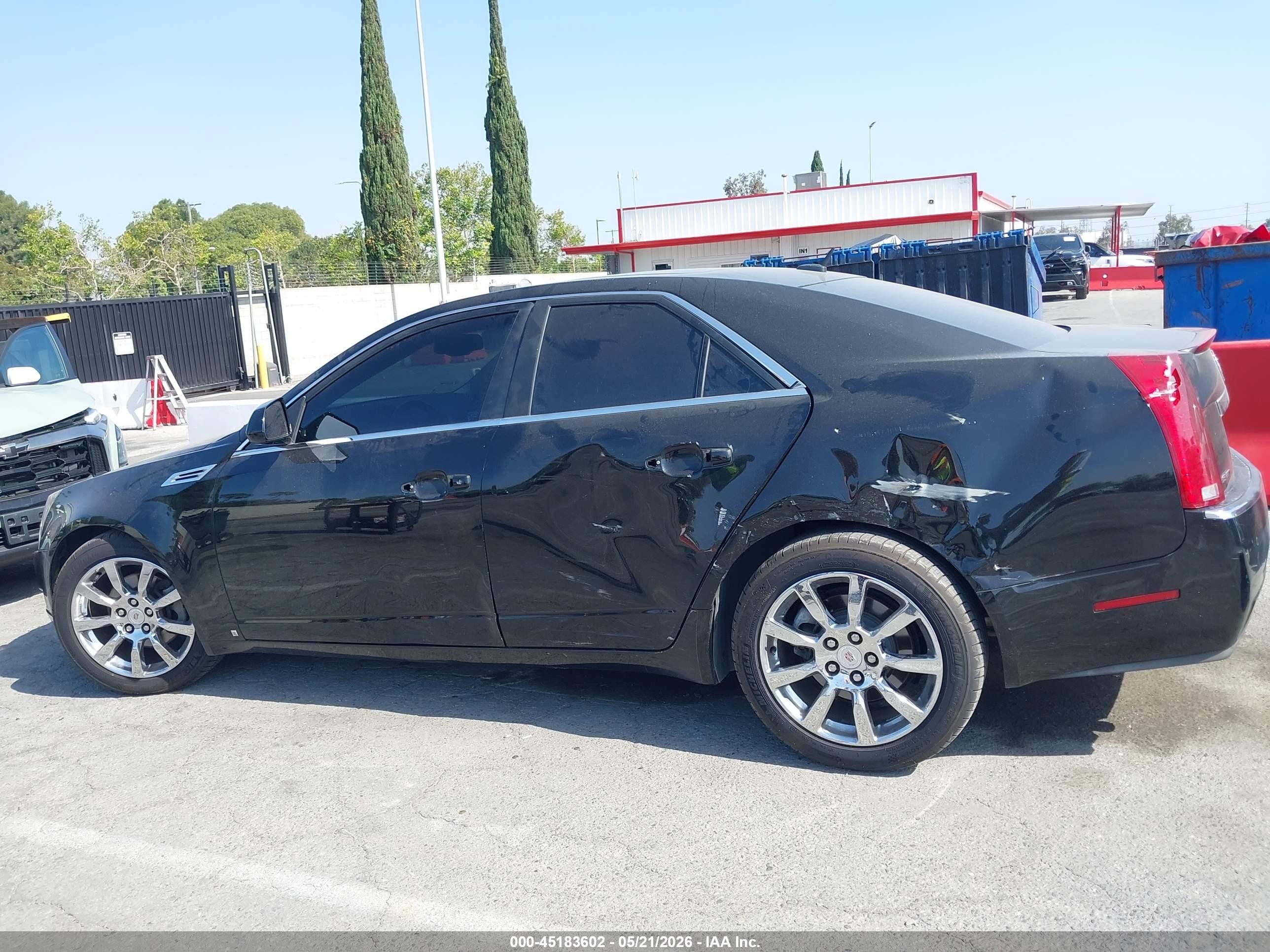 2008 Cadillac Cts Standard Black vin: 1G6DV57V380167064