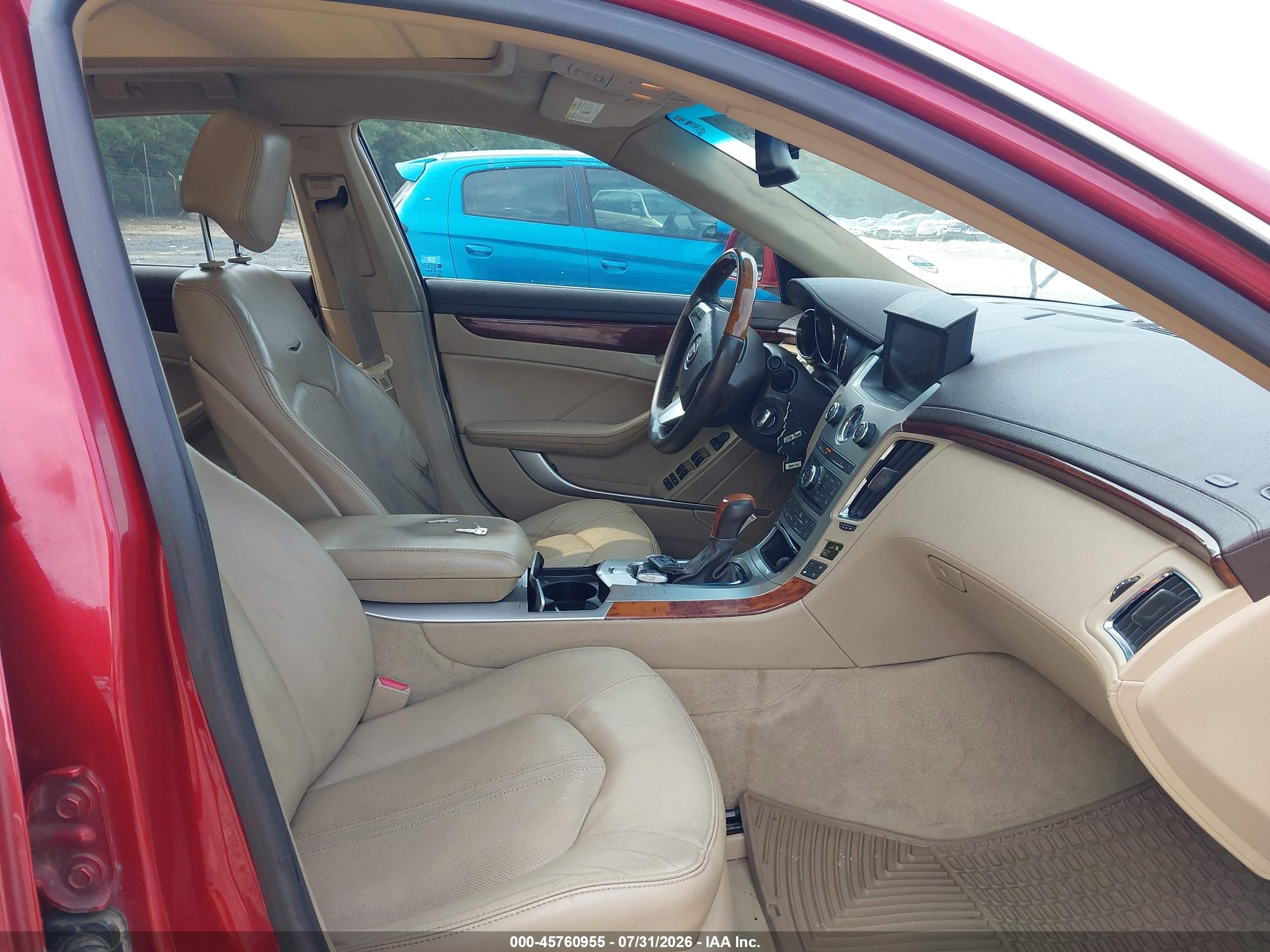 2008 Cadillac Cts Rwd W/1sb Red vin: 1G6DV57V380183023