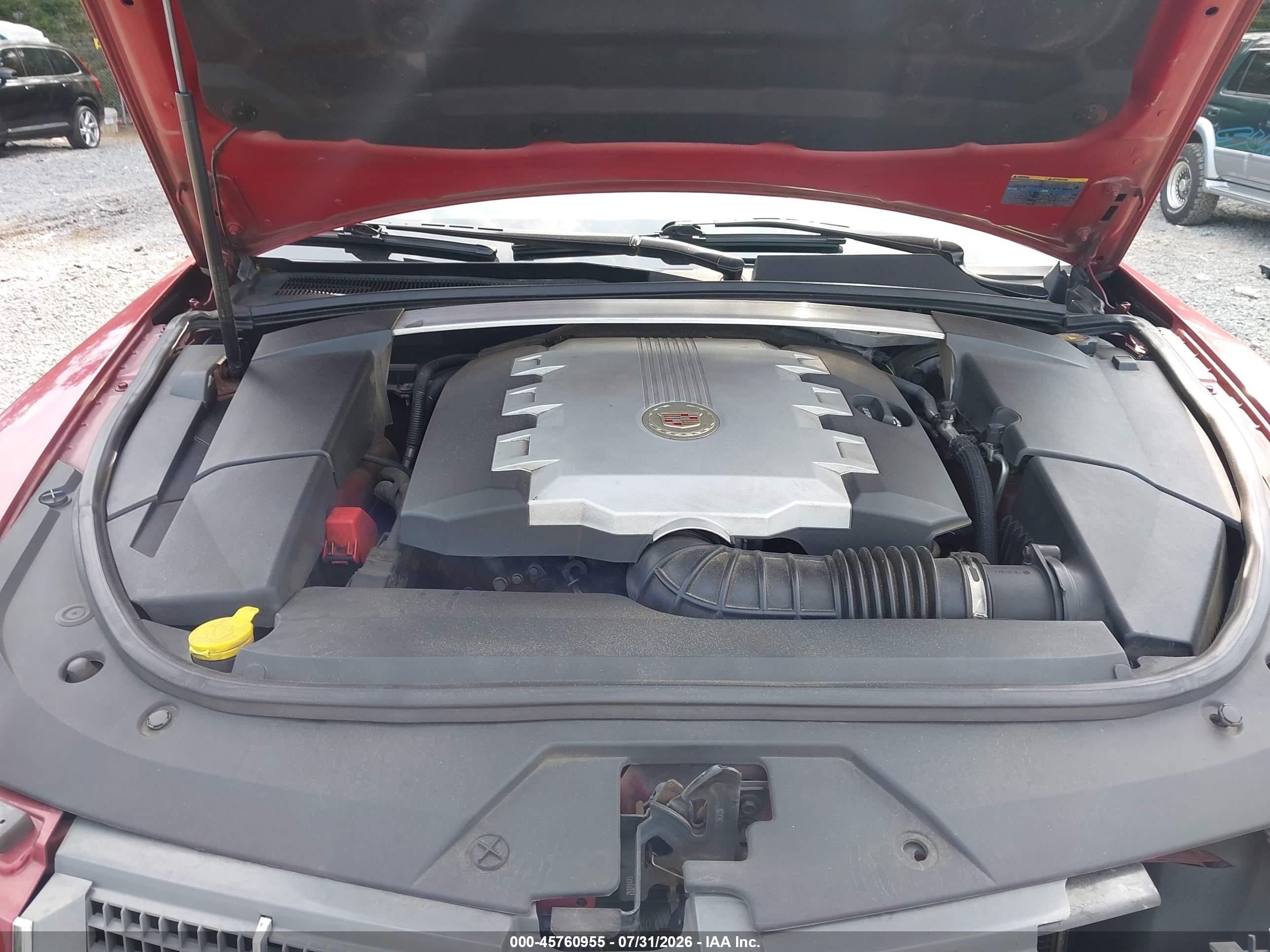 2008 Cadillac Cts Rwd W/1sb Red vin: 1G6DV57V380183023