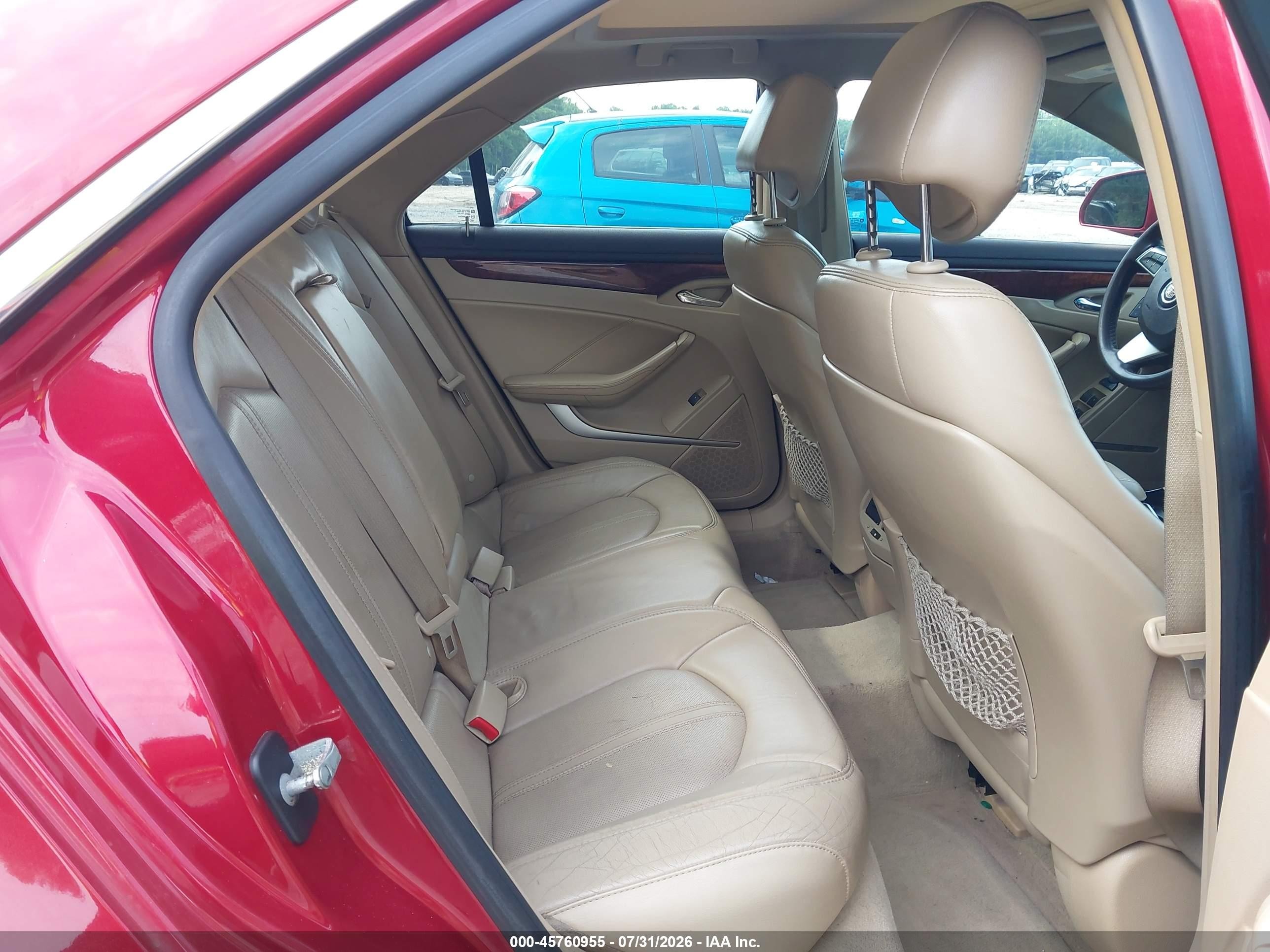 2008 Cadillac Cts Rwd W/1sb Red vin: 1G6DV57V380183023