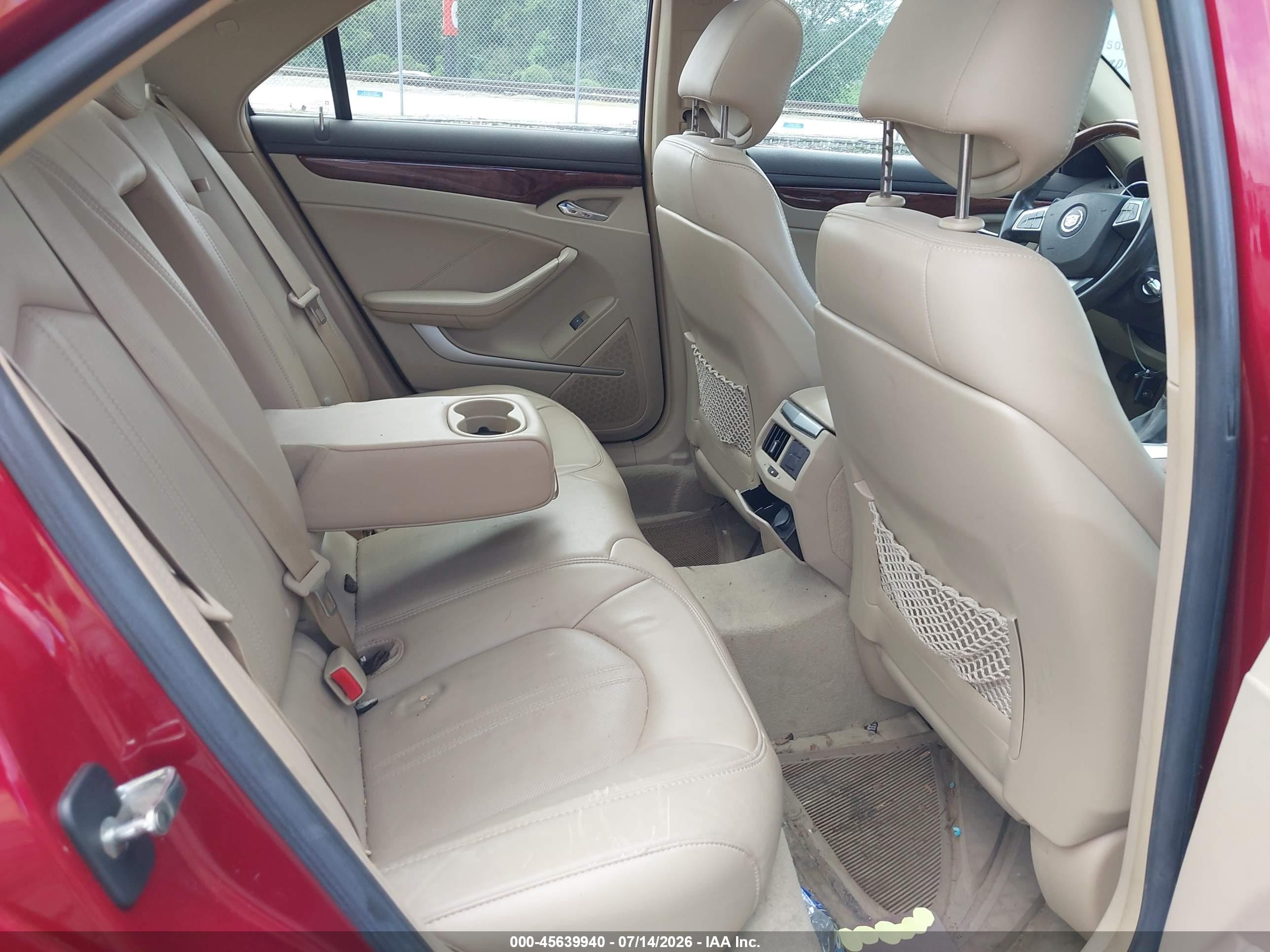 2008 Cadillac Cts Rwd W/1sb Burgundy vin: 1G6DV57V380209846