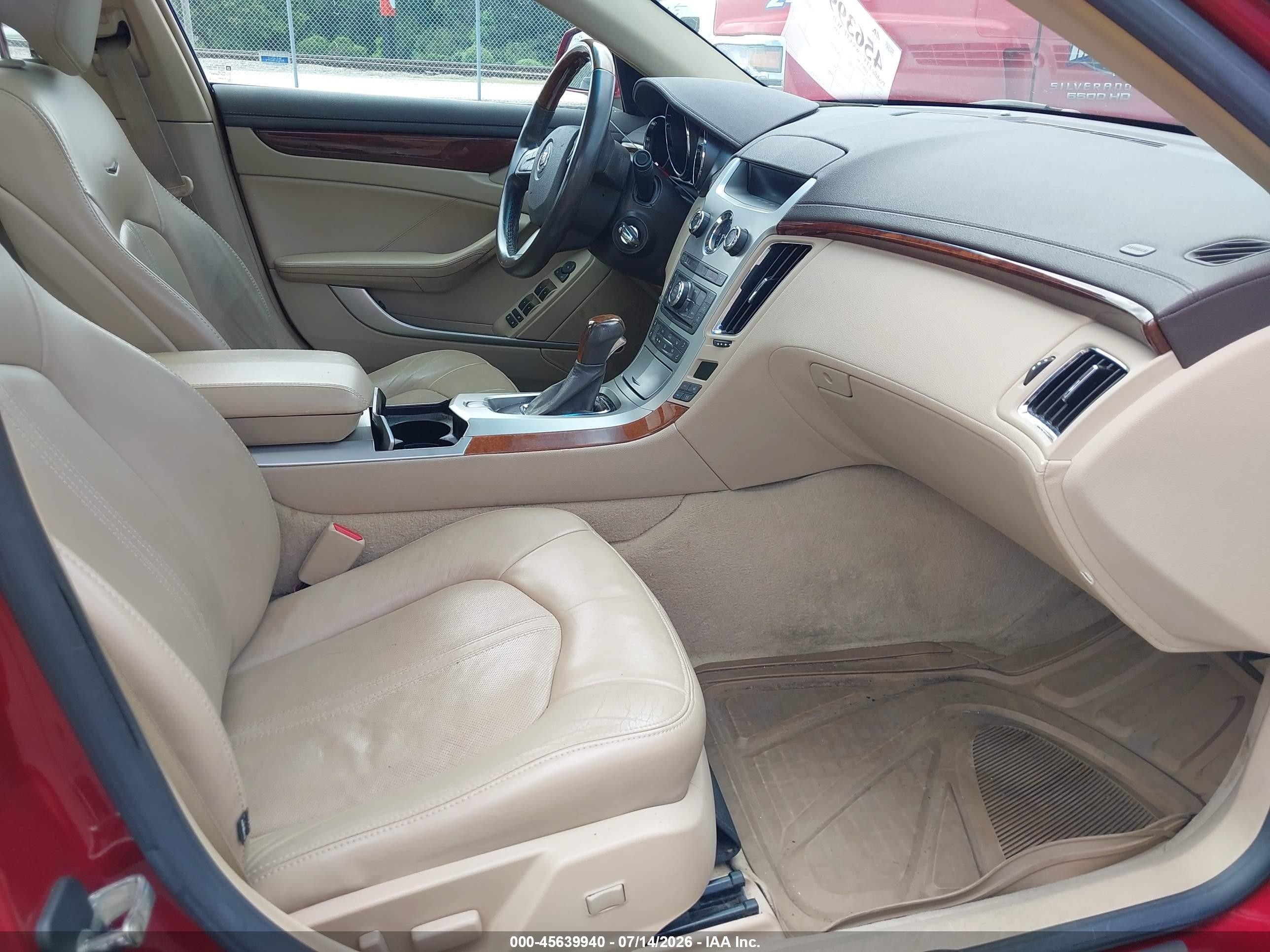 2008 Cadillac Cts Rwd W/1sb Burgundy vin: 1G6DV57V380209846