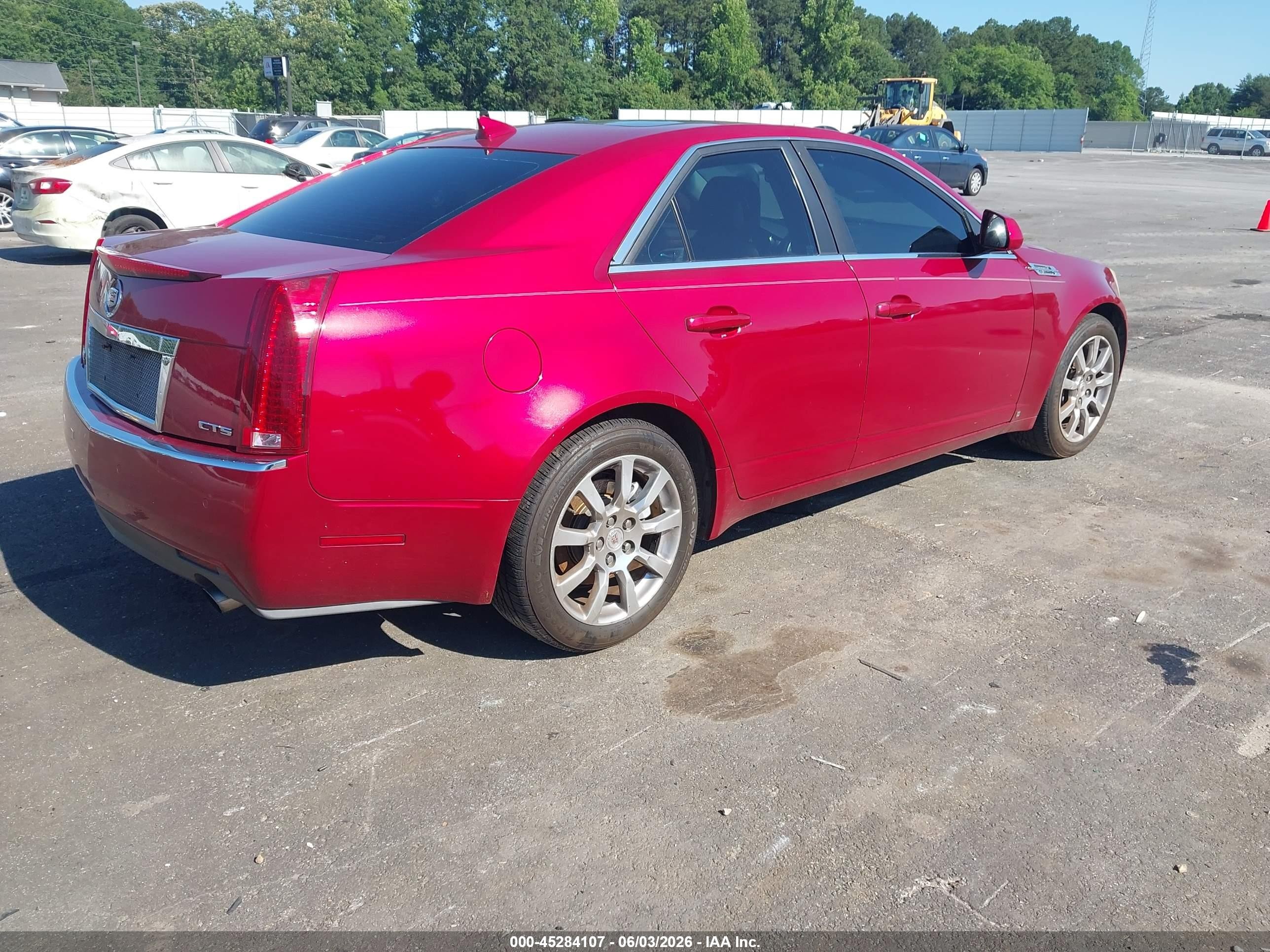2009 Cadillac Cts Standard Red vin: 1G6DV57V390167230