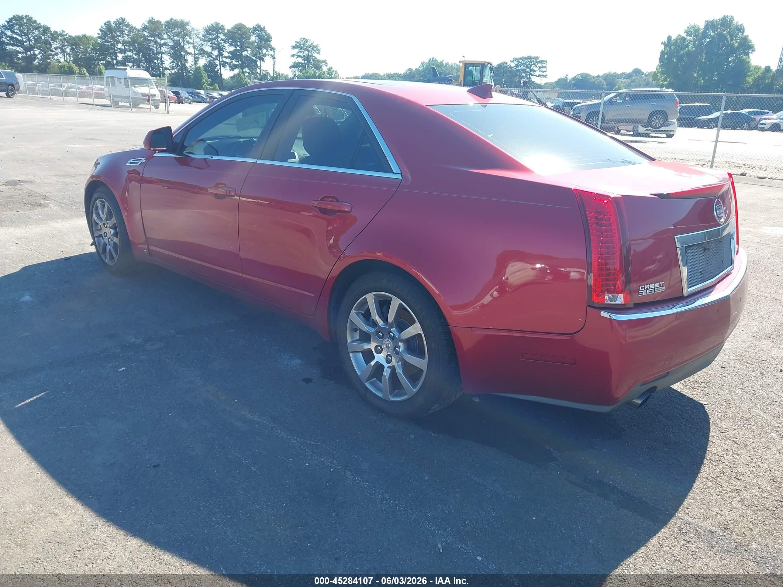 2009 Cadillac Cts Standard Red vin: 1G6DV57V390167230