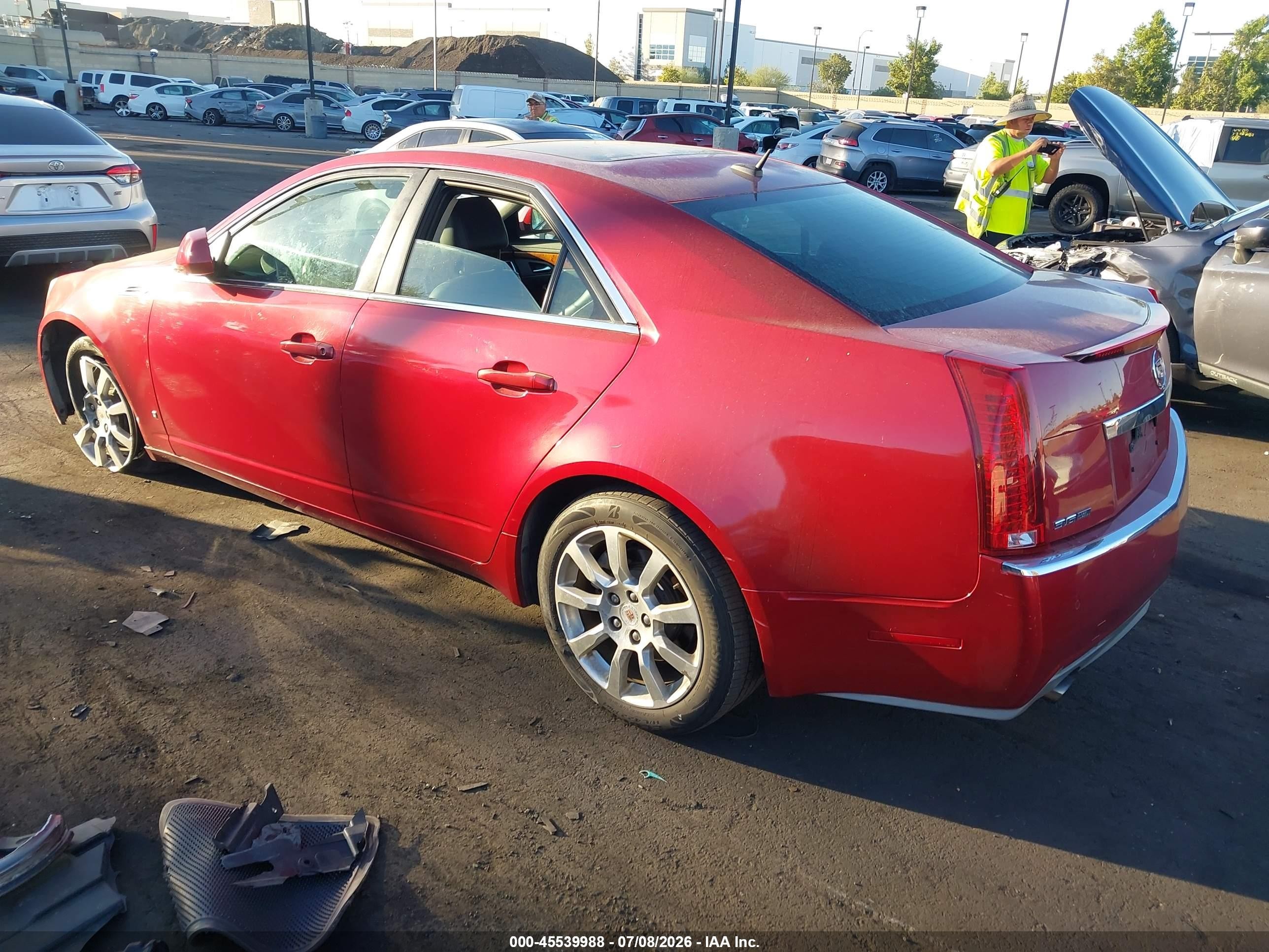 2008 Cadillac Cts Rwd W/1sb Red vin: 1G6DV57V480172533
