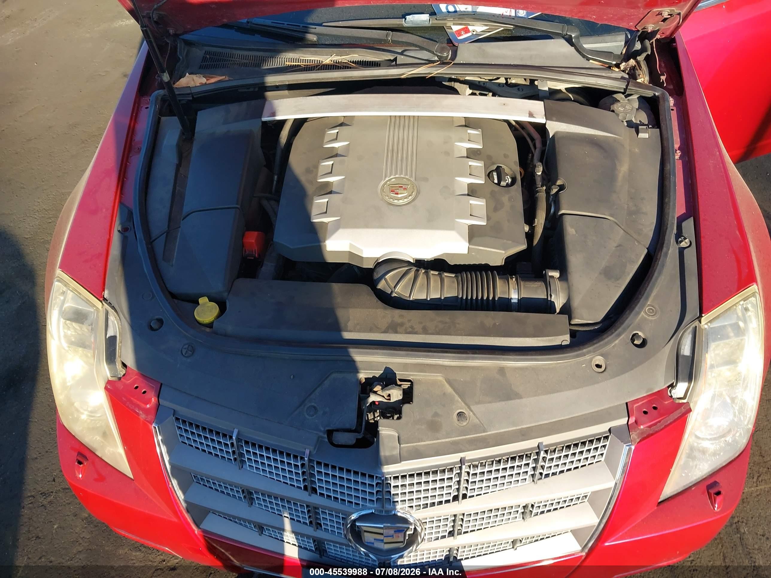 2008 Cadillac Cts Rwd W/1sb Red vin: 1G6DV57V480172533