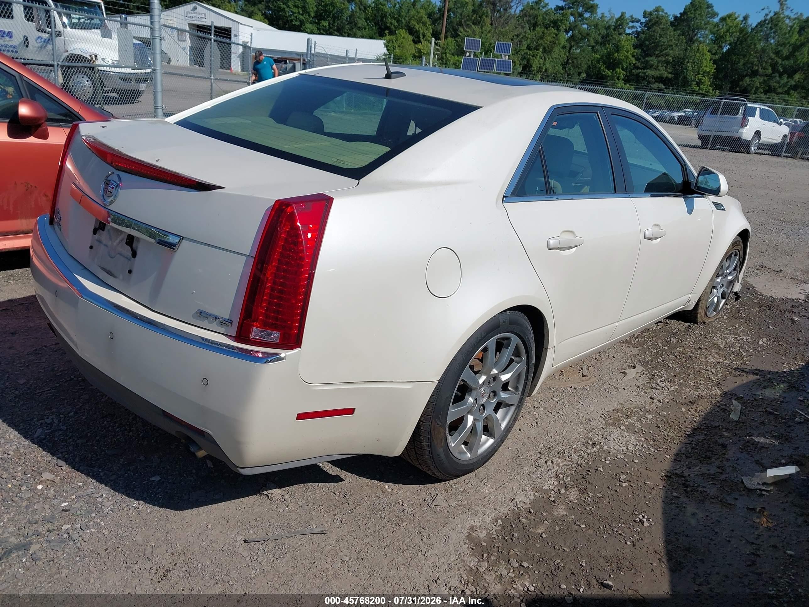 2008 Cadillac Cts Standard Белый vin: 1G6DV57V580167776
