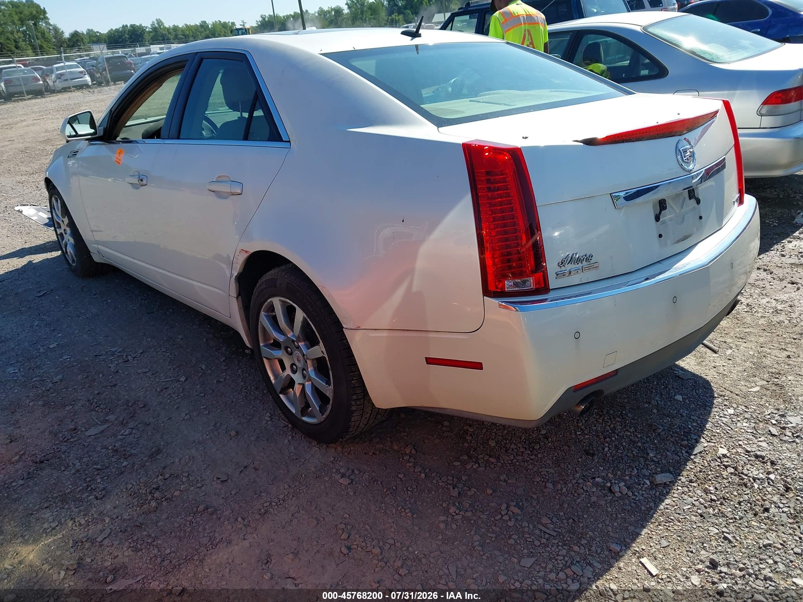 2008 Cadillac Cts Standard Белый vin: 1G6DV57V580167776
