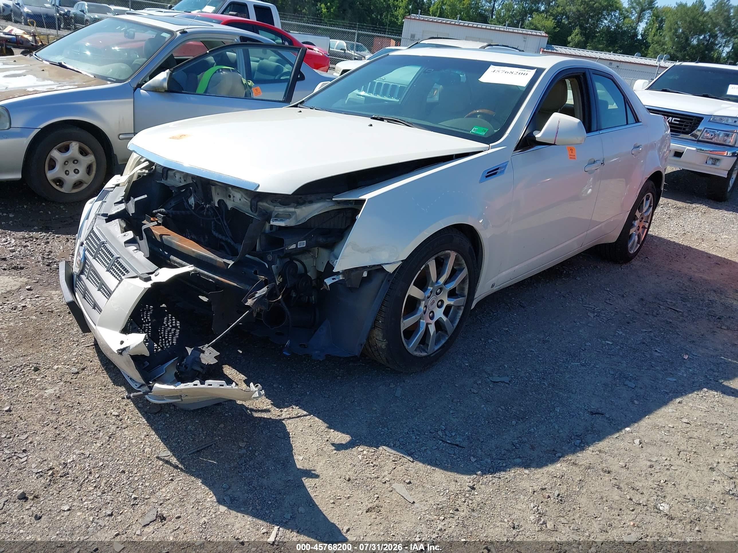 2008 Cadillac Cts Standard Белый vin: 1G6DV57V580167776