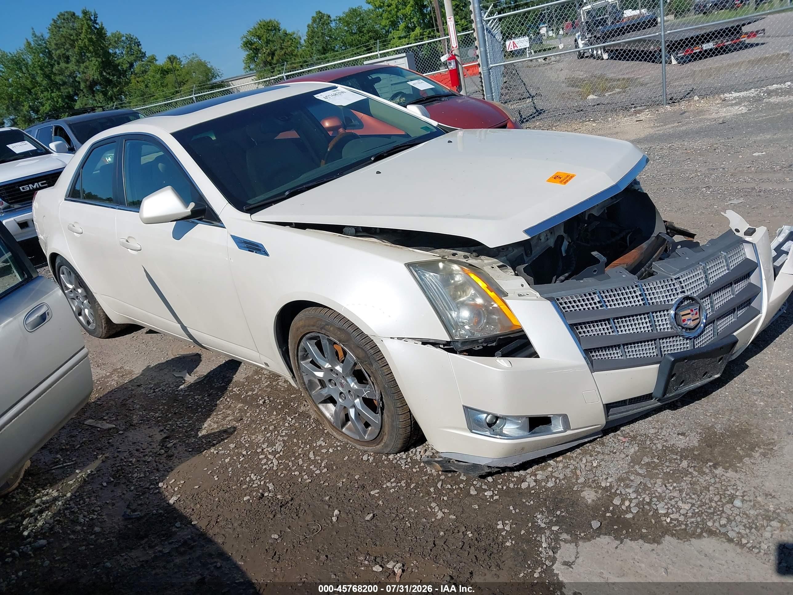 2008 Cadillac Cts Standard White vin: 1G6DV57V580167776