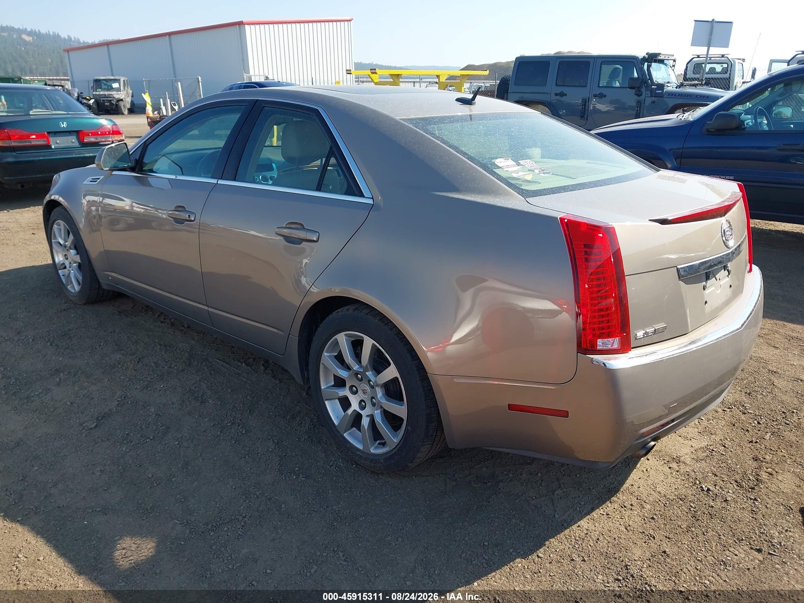 2008 Cadillac Cts Rwd W/1sb Gold vin: 1G6DV57V680140103