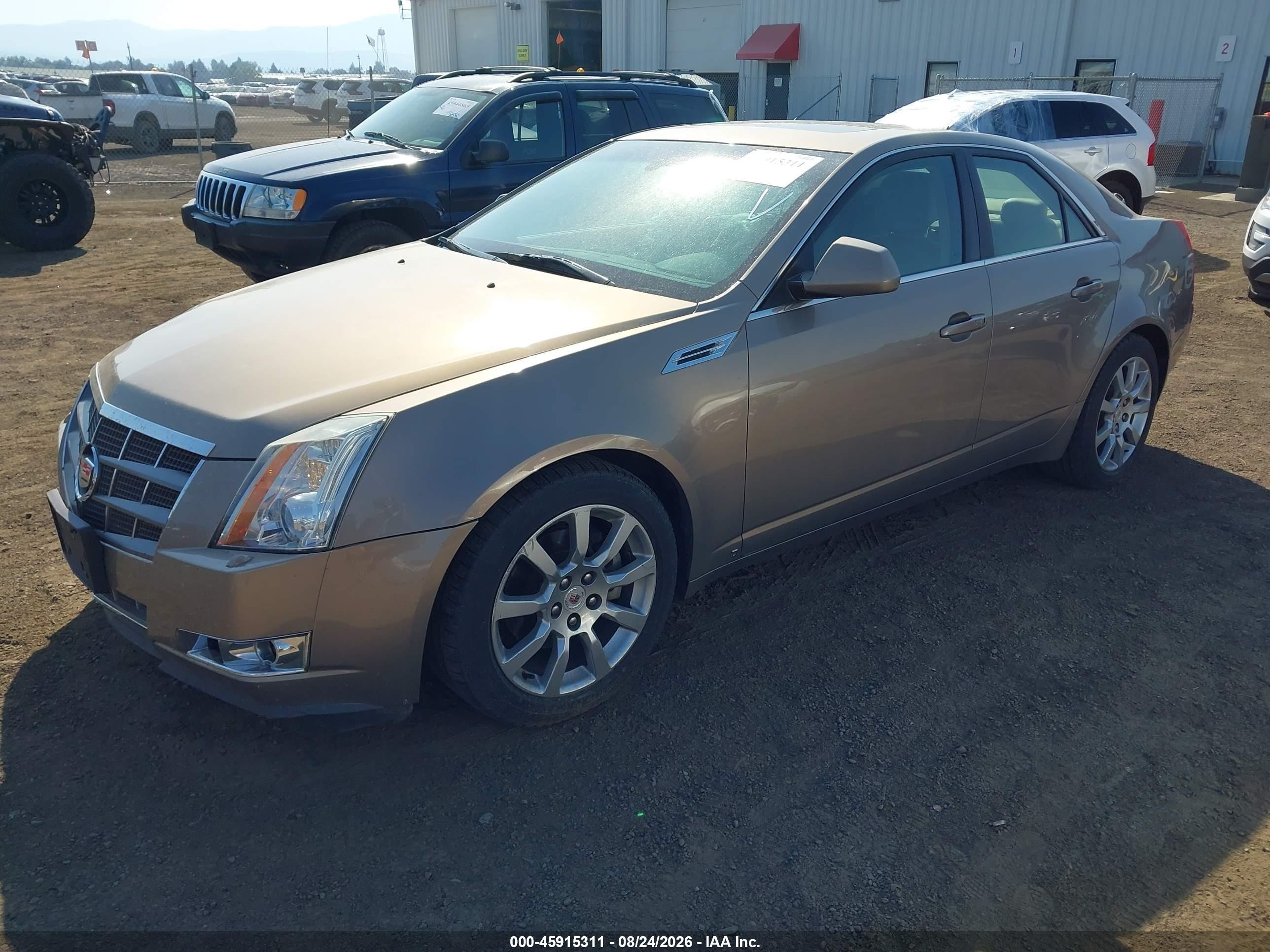 2008 Cadillac Cts Rwd W/1sb Gold vin: 1G6DV57V680140103