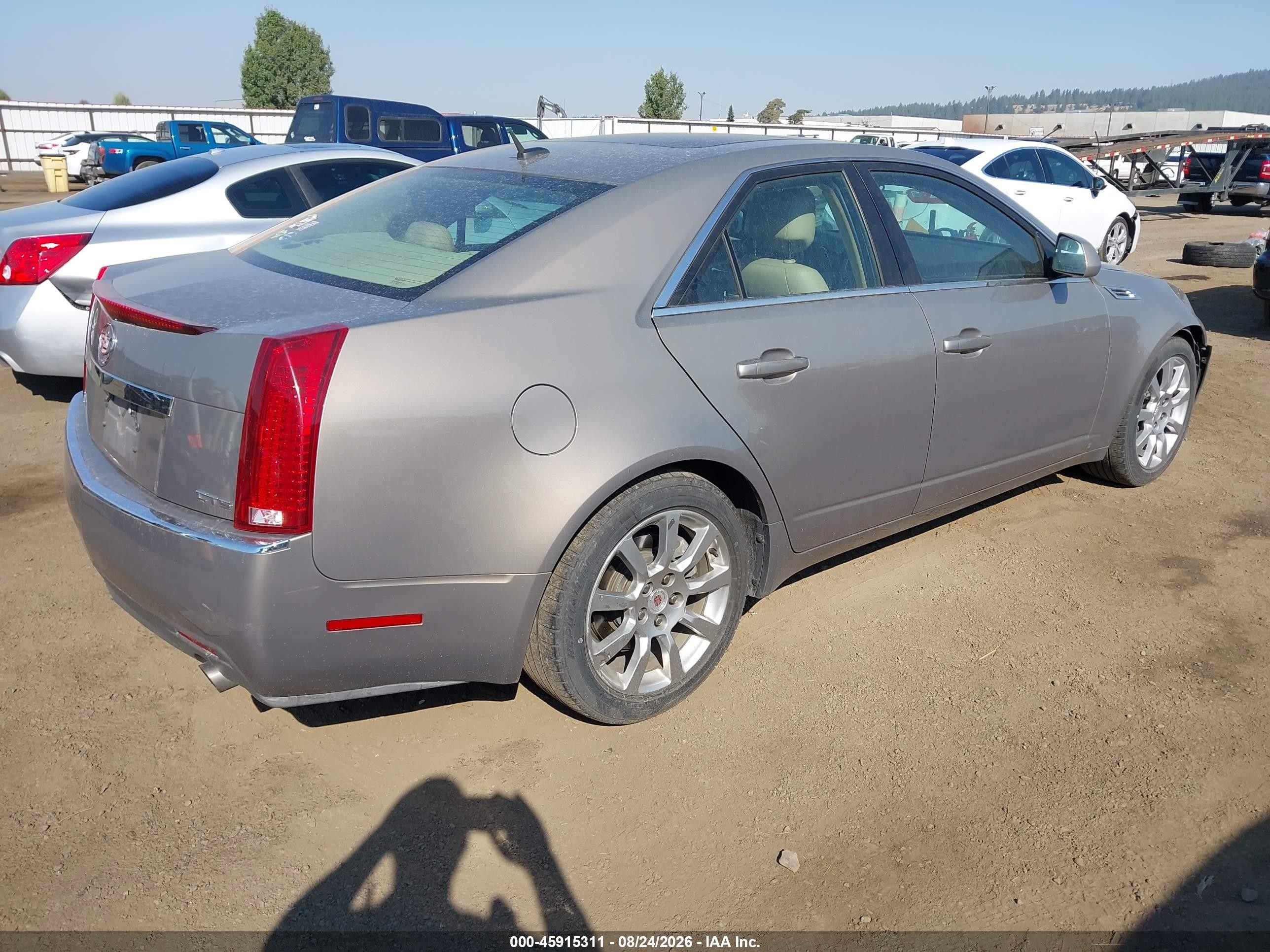 2008 Cadillac Cts Rwd W/1sb Gold vin: 1G6DV57V680140103
