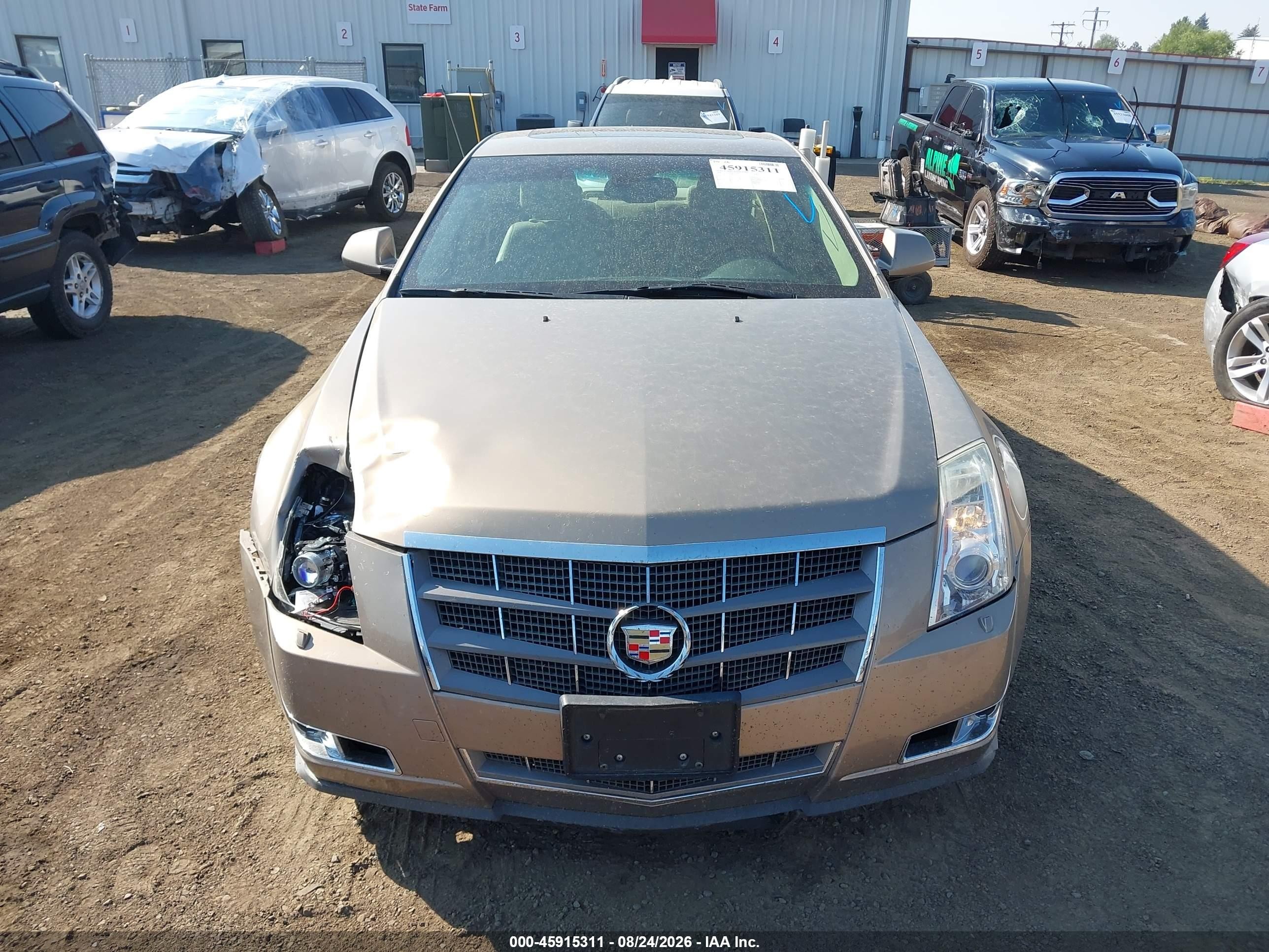 2008 Cadillac Cts Rwd W/1sb Gold vin: 1G6DV57V680140103