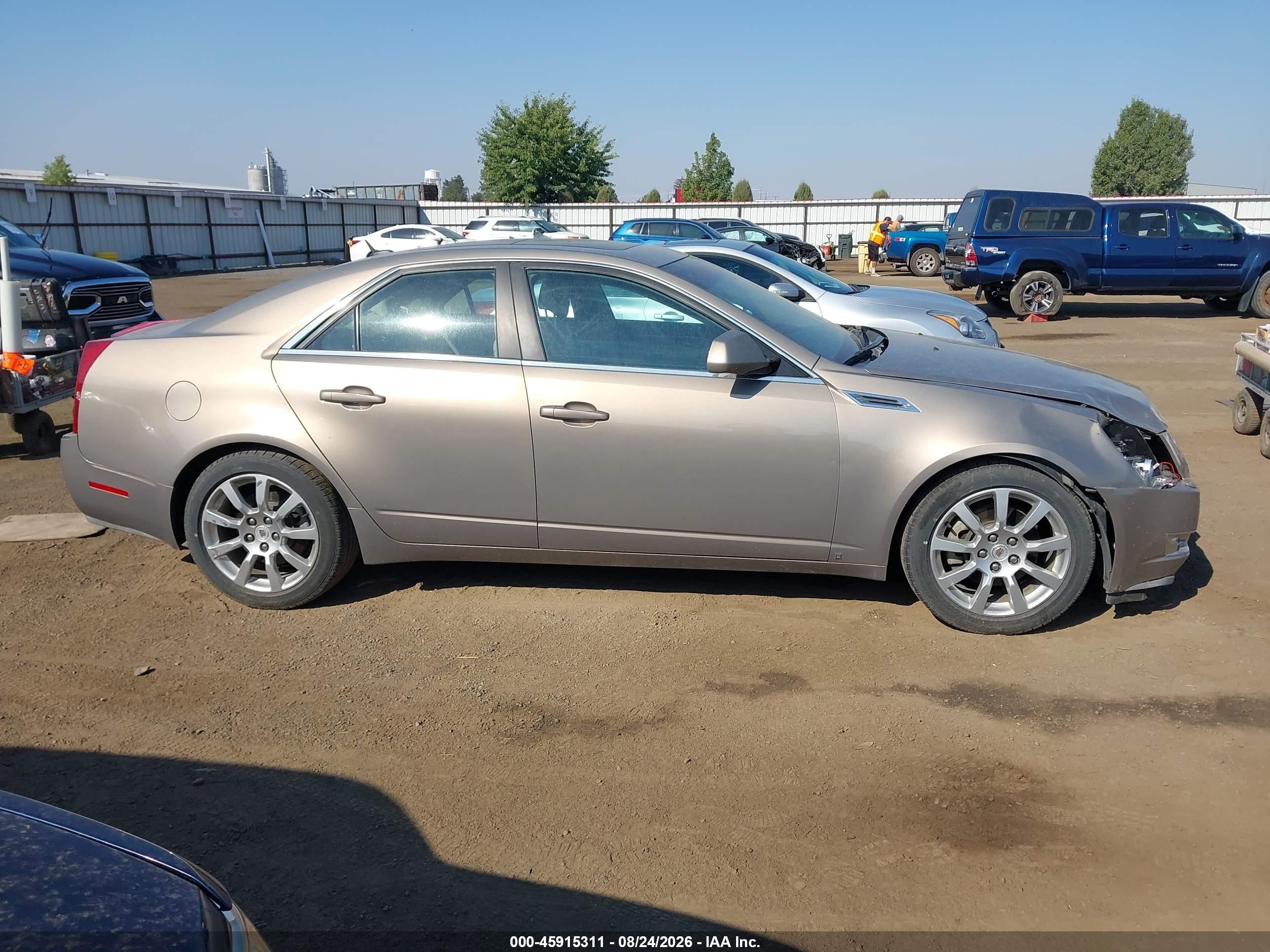 2008 Cadillac Cts Rwd W/1sb Gold vin: 1G6DV57V680140103