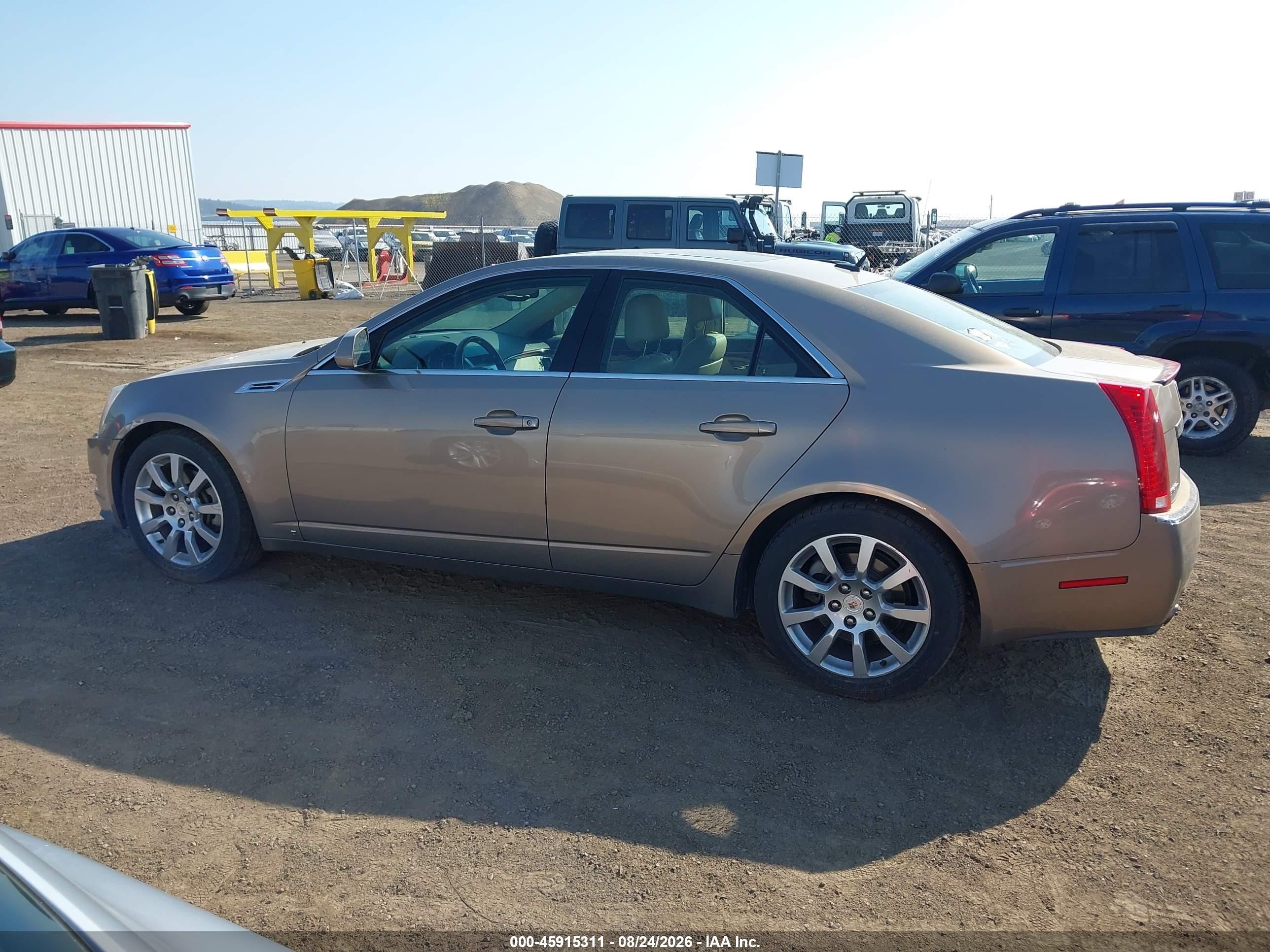 2008 Cadillac Cts Rwd W/1sb Gold vin: 1G6DV57V680140103