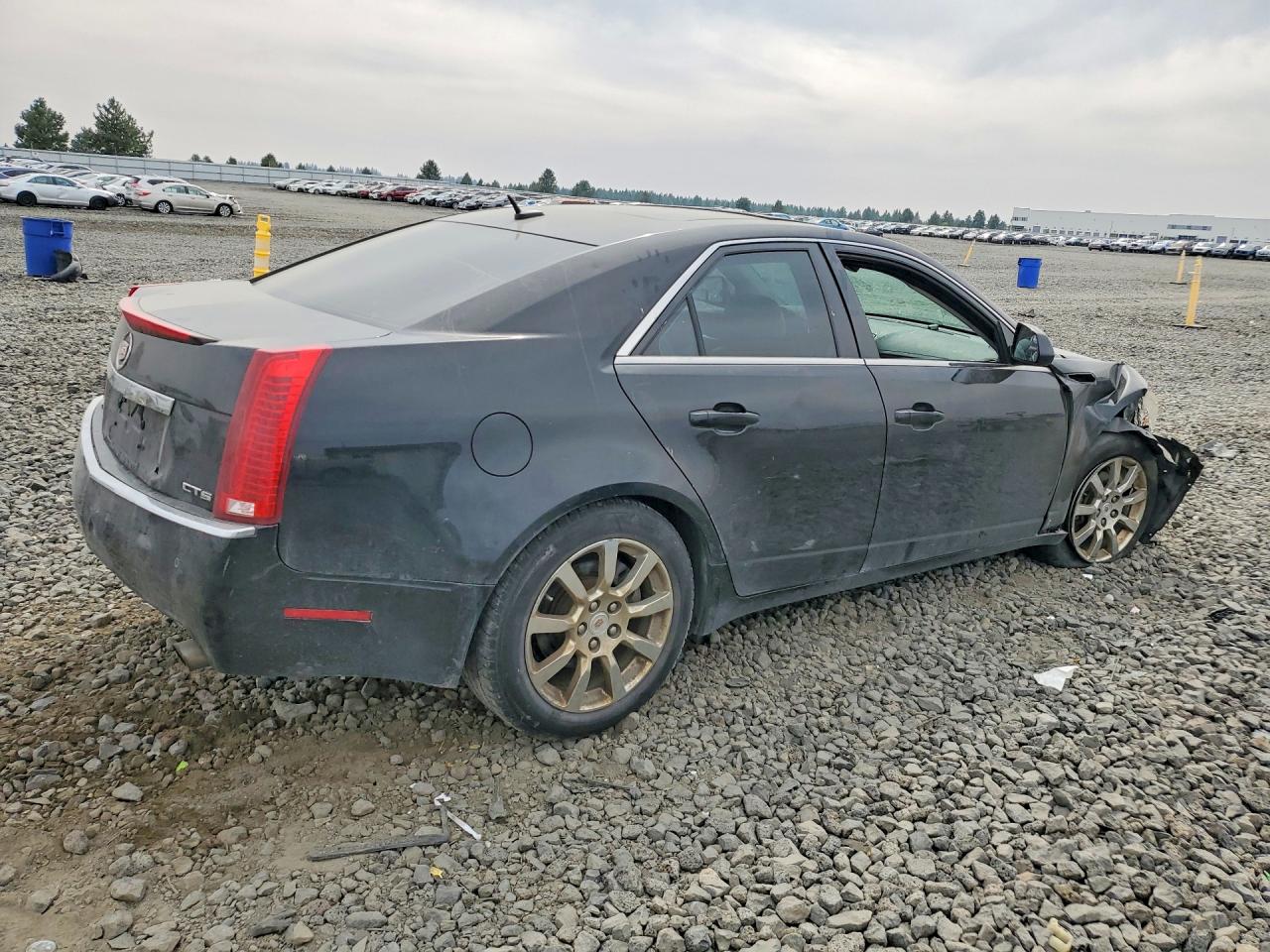 2008 Cadillac Cts Hi Feature V6 Black vin: 1G6DV57V680151327