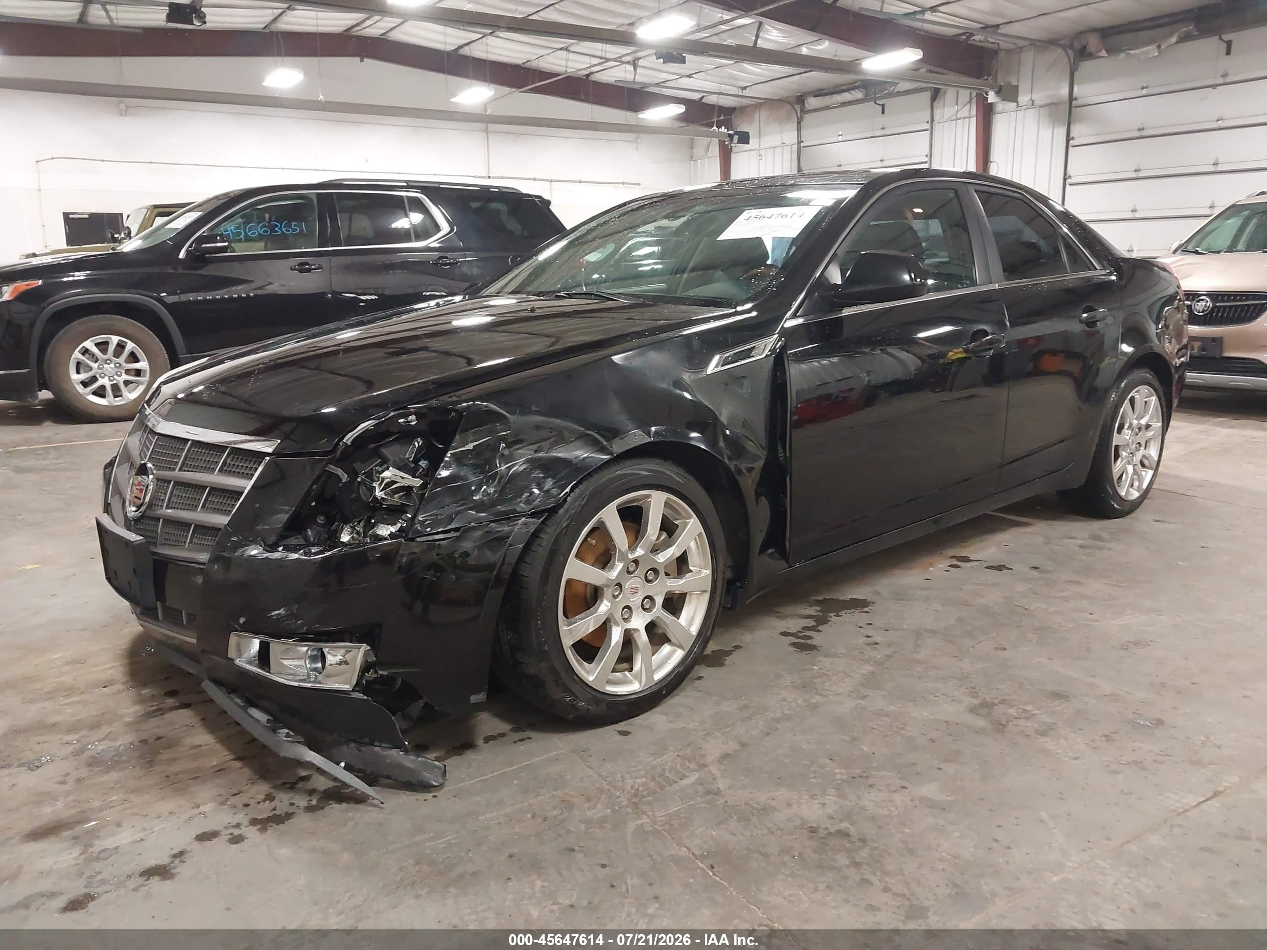 2009 Cadillac Cts Rwd W/1sb Black vin: 1G6DV57V690106079