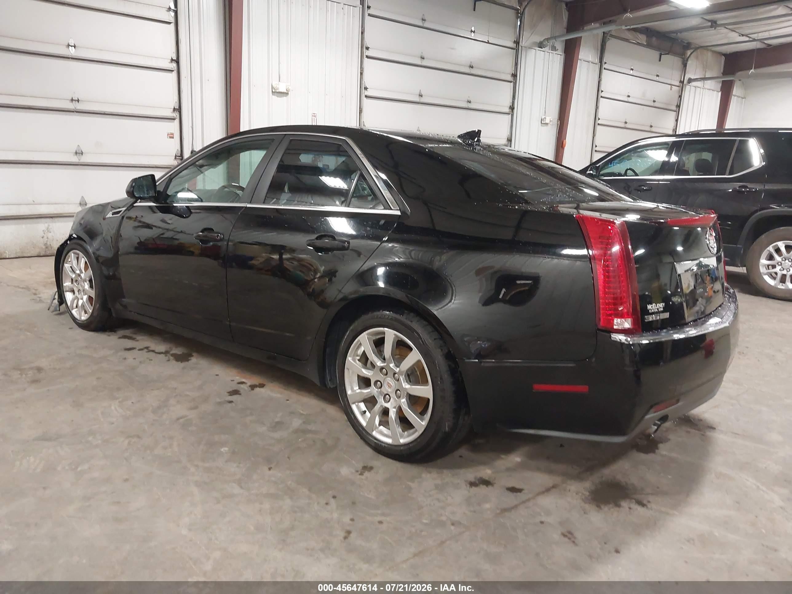 2009 Cadillac Cts Rwd W/1sb Black vin: 1G6DV57V690106079