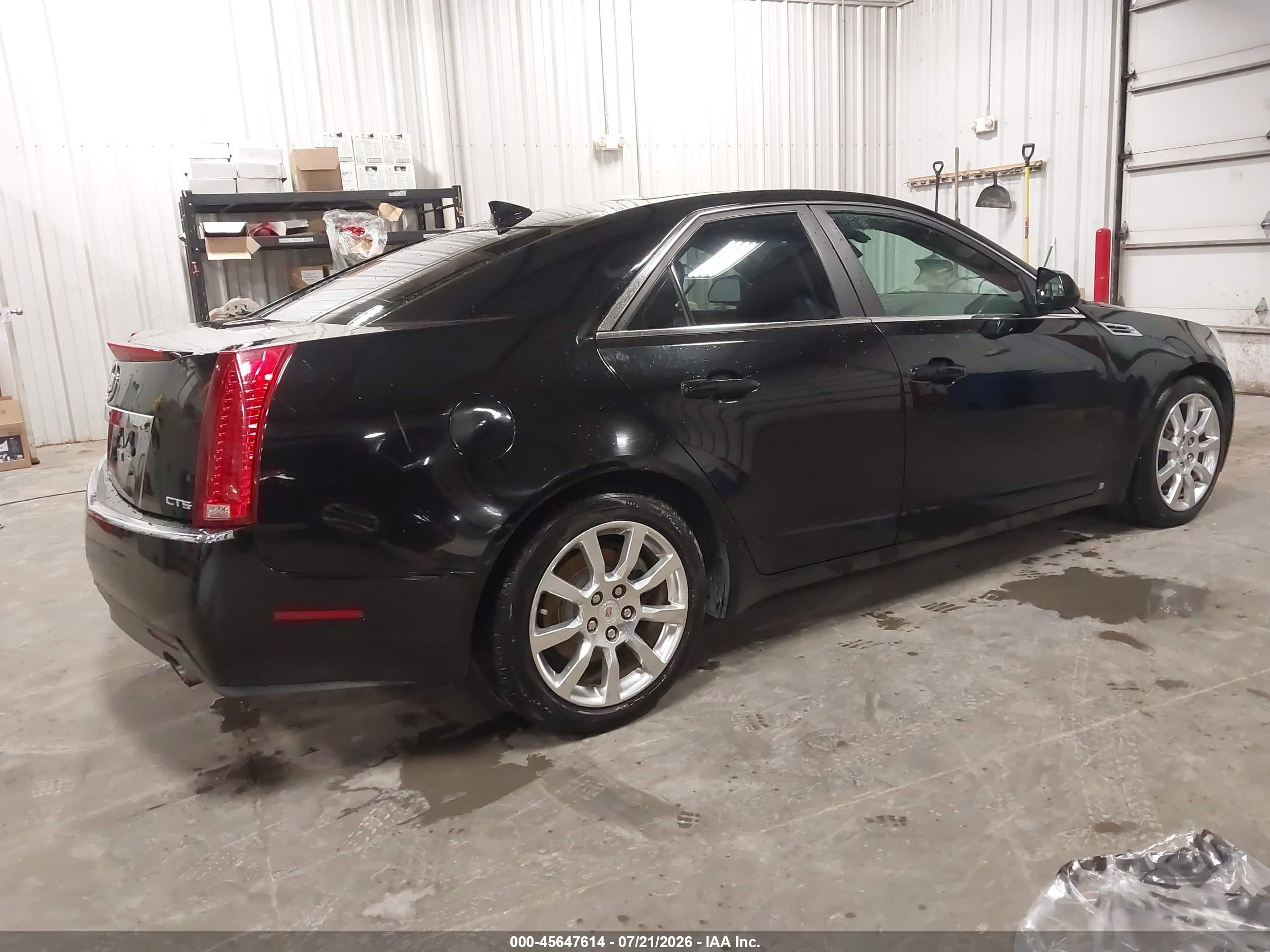 2009 Cadillac Cts Rwd W/1sb Black vin: 1G6DV57V690106079