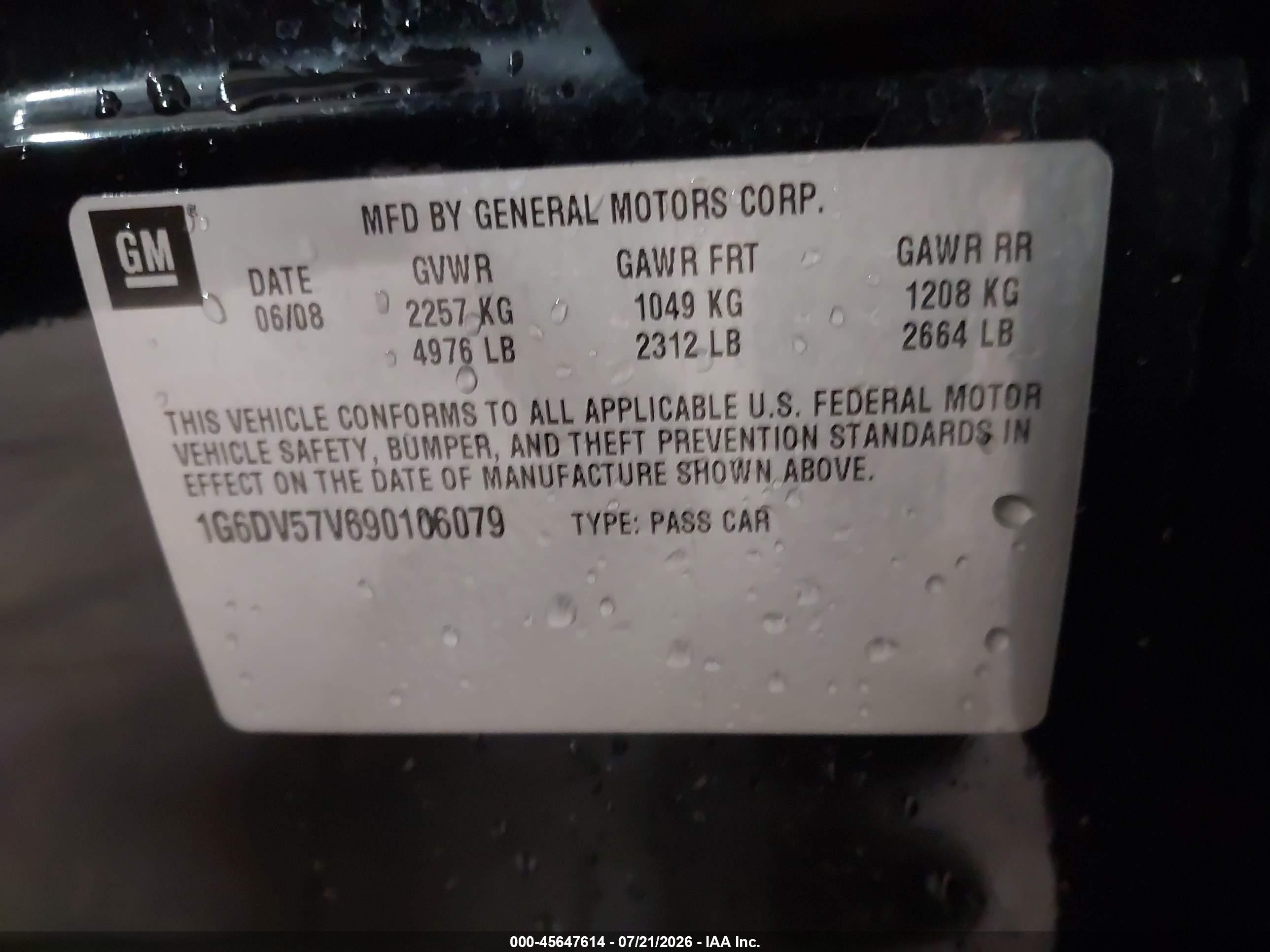 2009 Cadillac Cts Rwd W/1sb Black vin: 1G6DV57V690106079