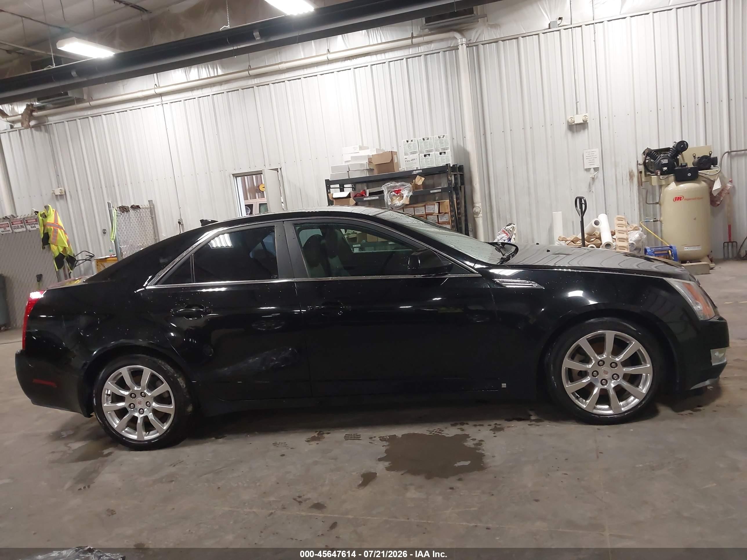 2009 Cadillac Cts Rwd W/1sb Black vin: 1G6DV57V690106079