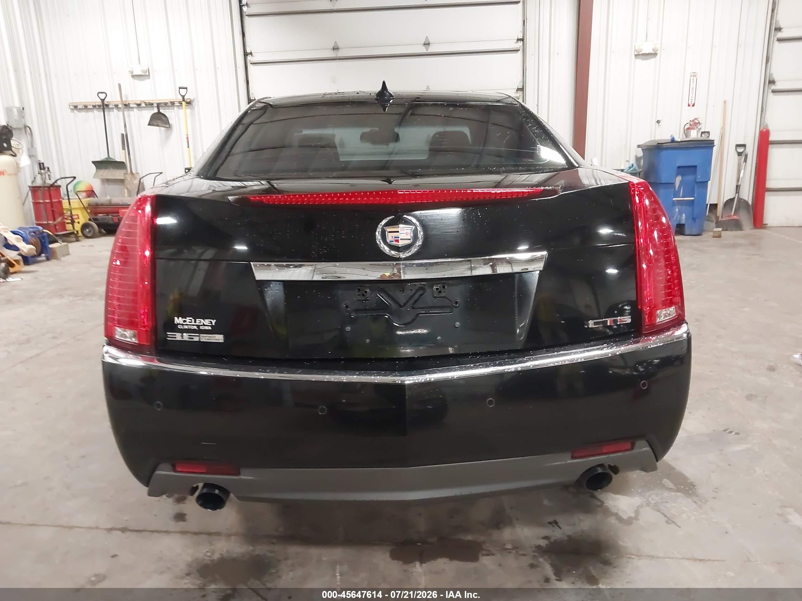 2009 Cadillac Cts Rwd W/1sb Black vin: 1G6DV57V690106079