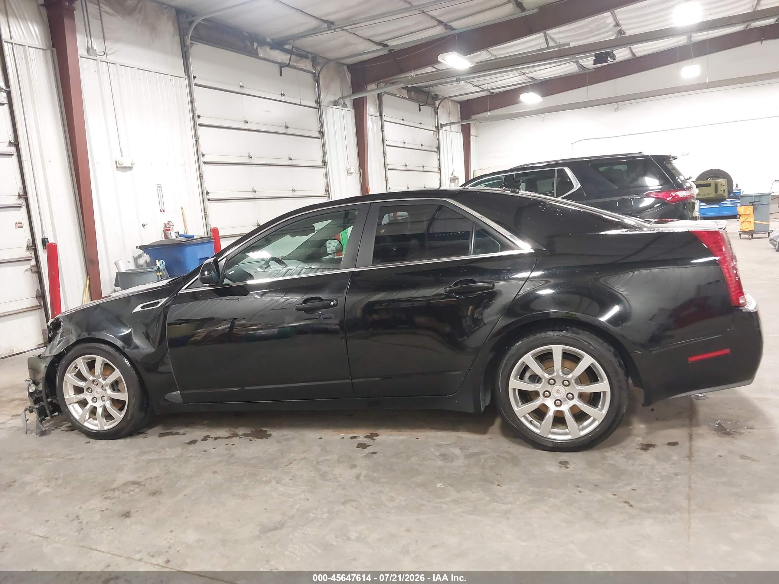 2009 Cadillac Cts Rwd W/1sb Black vin: 1G6DV57V690106079