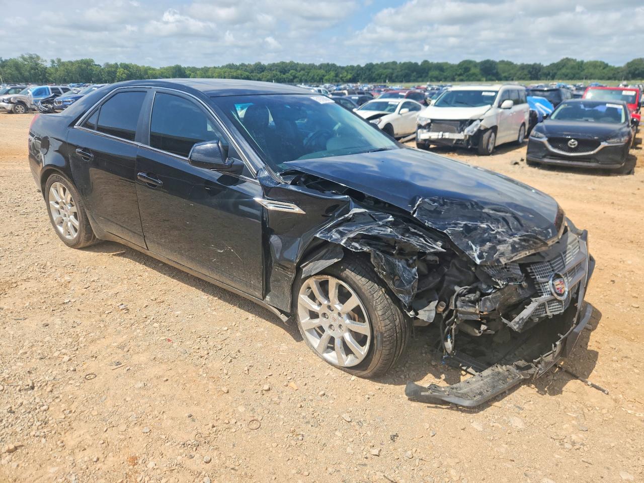 2009 Cadillac Cts Hi Feature V6 Black vin: 1G6DV57V690130981