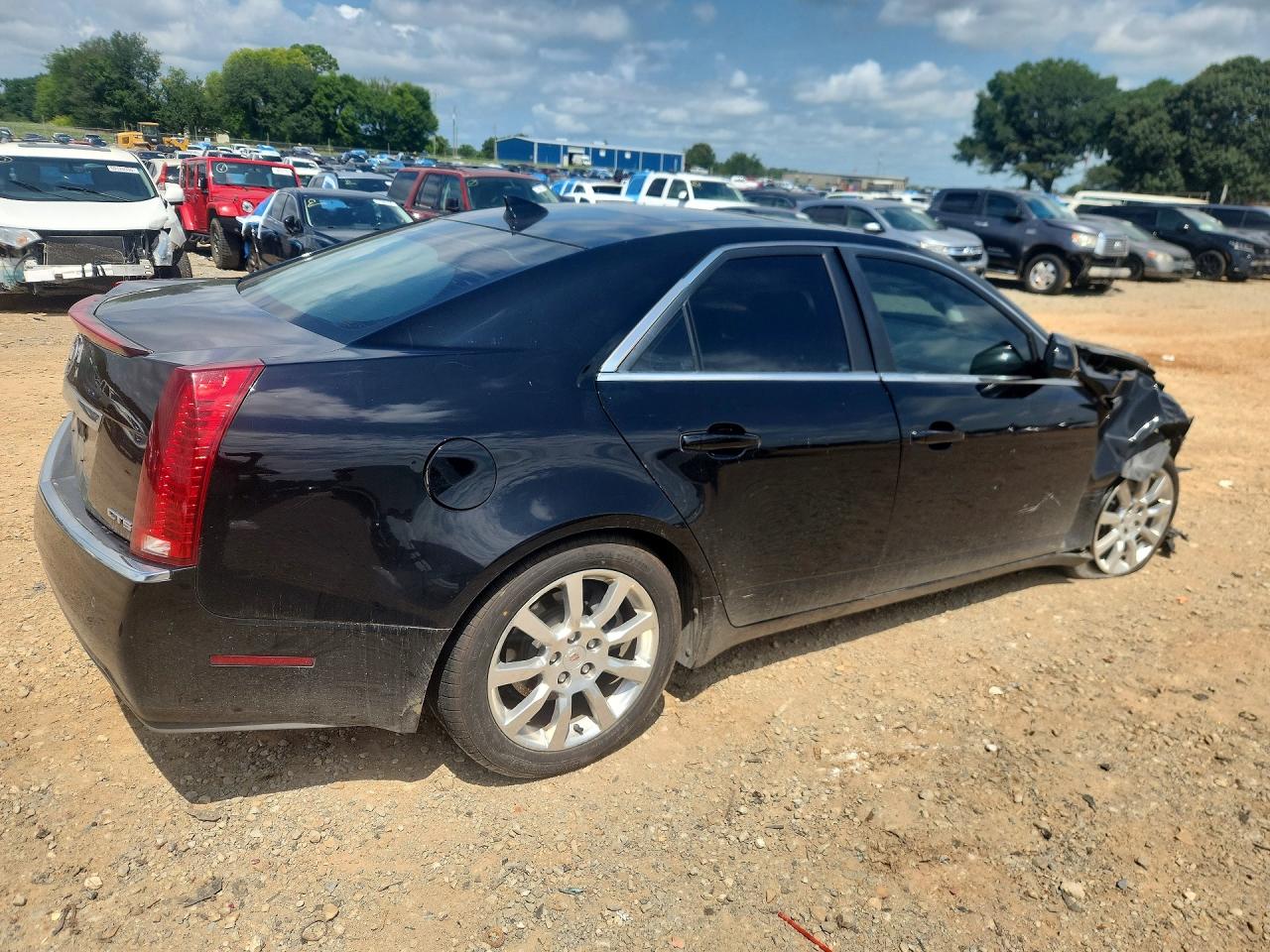 2009 Cadillac Cts Hi Feature V6 Black vin: 1G6DV57V690130981