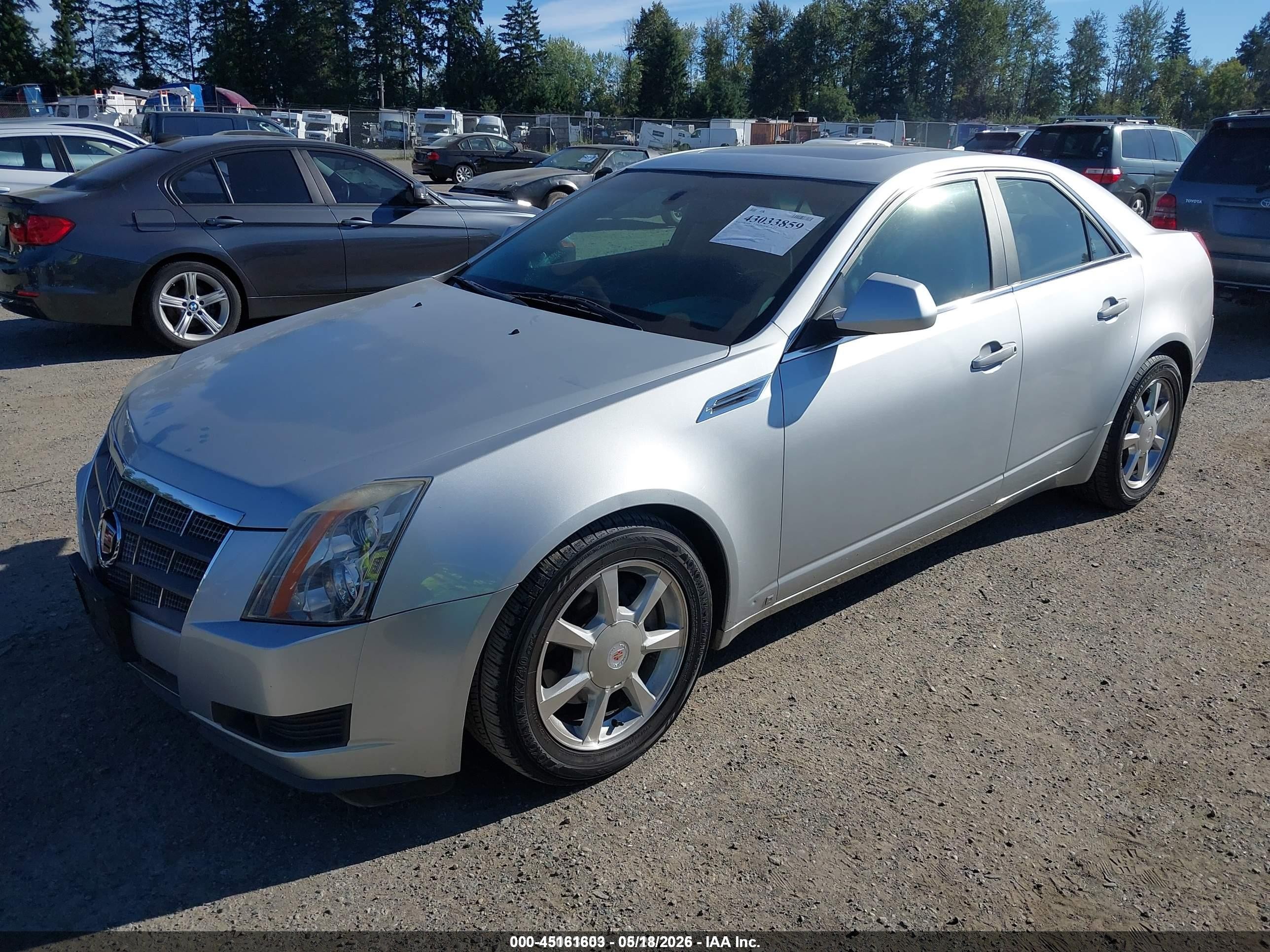 2009 Cadillac Cts Standard Silver vin: 1G6DV57V790124879