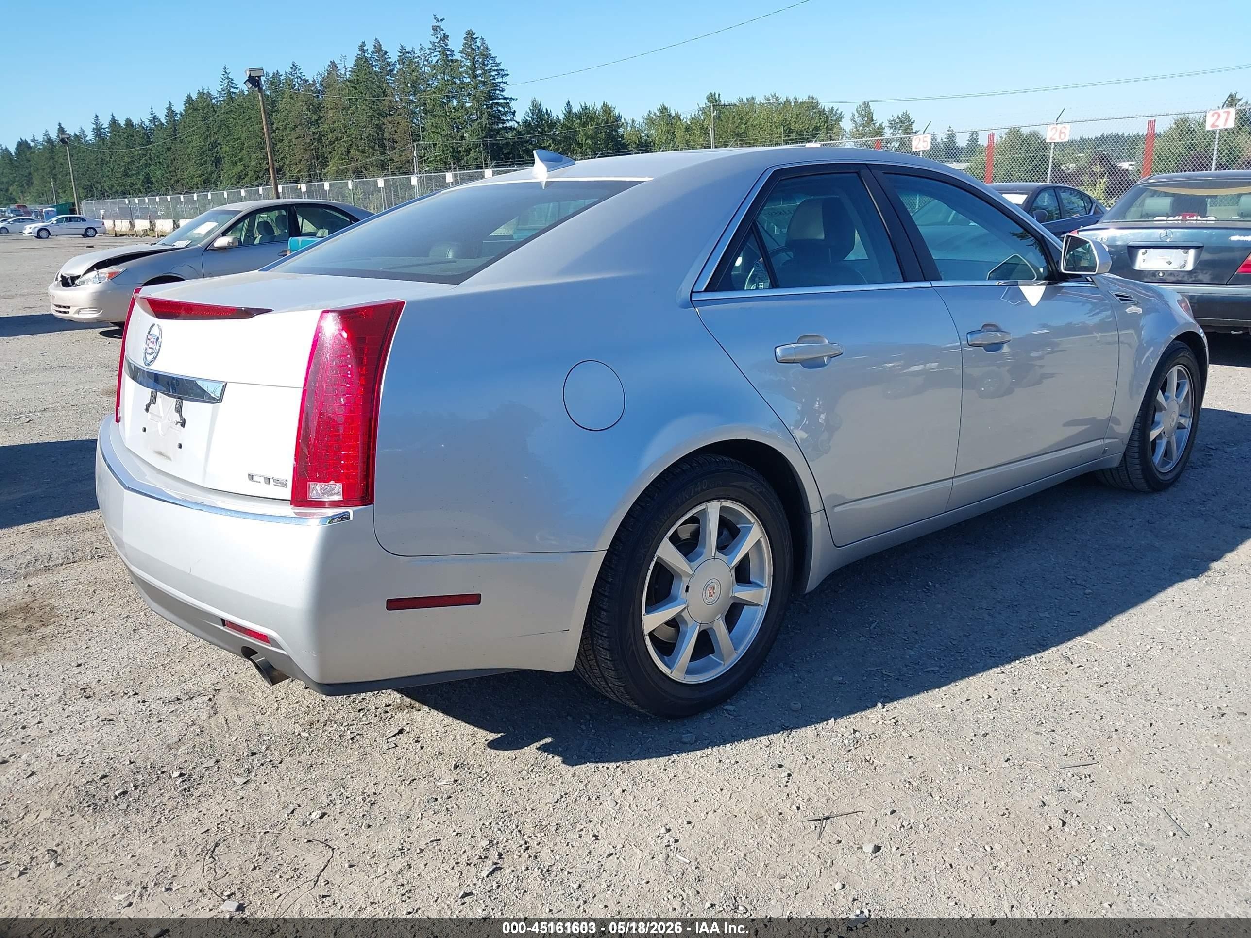 2009 Cadillac Cts Standard Silver vin: 1G6DV57V790124879