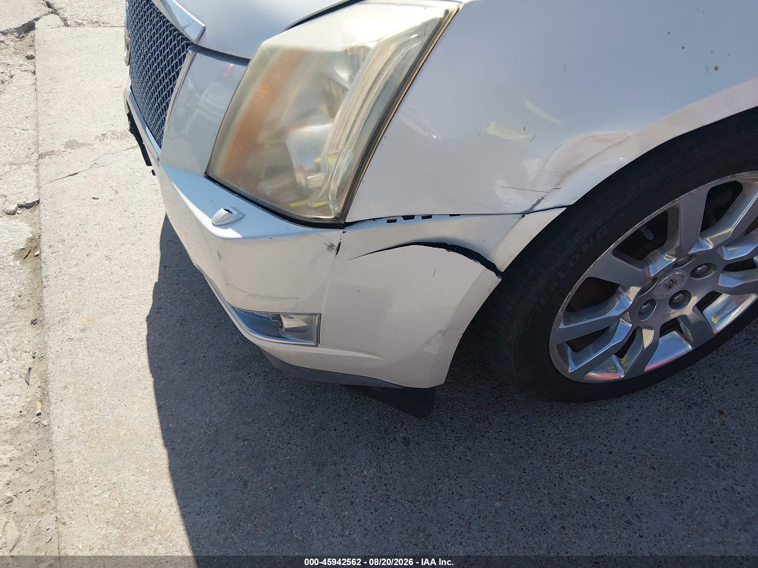 2008 Cadillac Cts Rwd W/1sb White vin: 1G6DV57V980161317