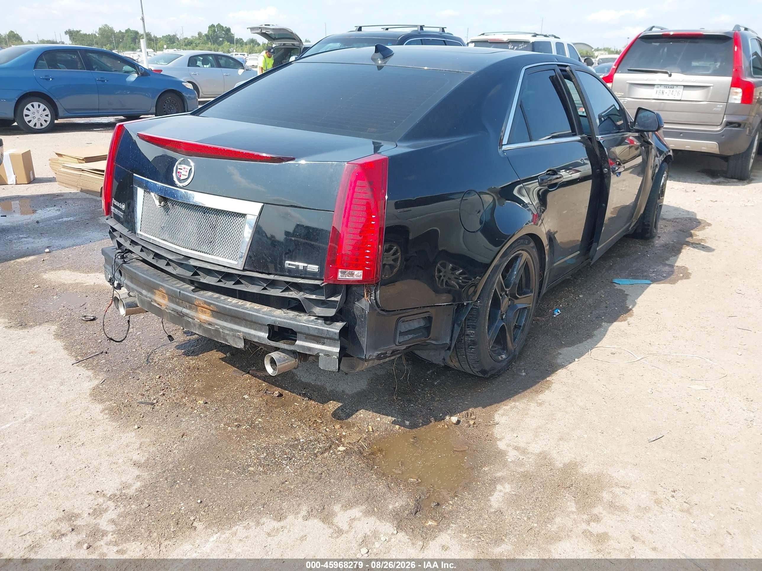 2009 Cadillac Cts Standard Black vin: 1G6DV57V990108652