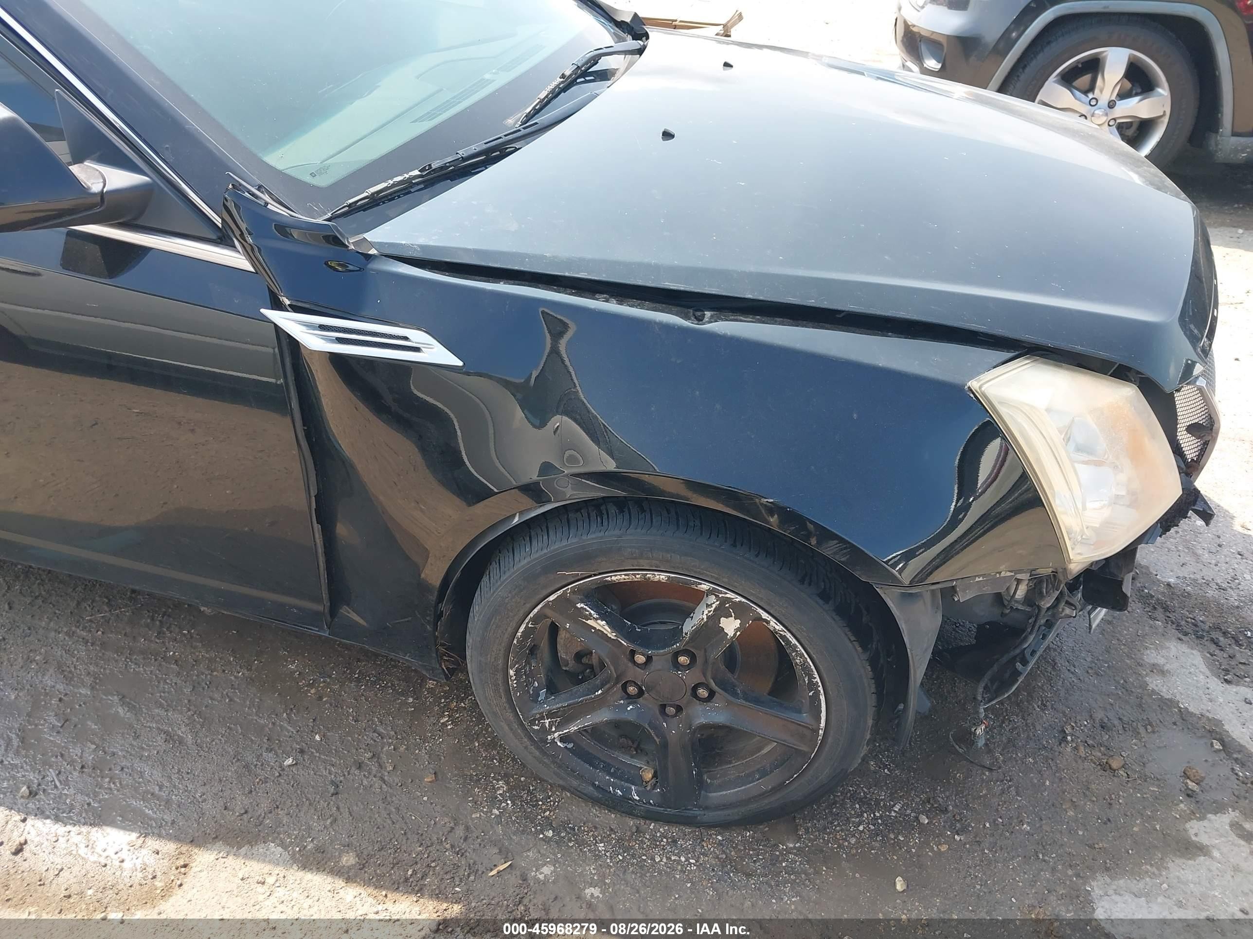 2009 Cadillac Cts Standard Black vin: 1G6DV57V990108652
