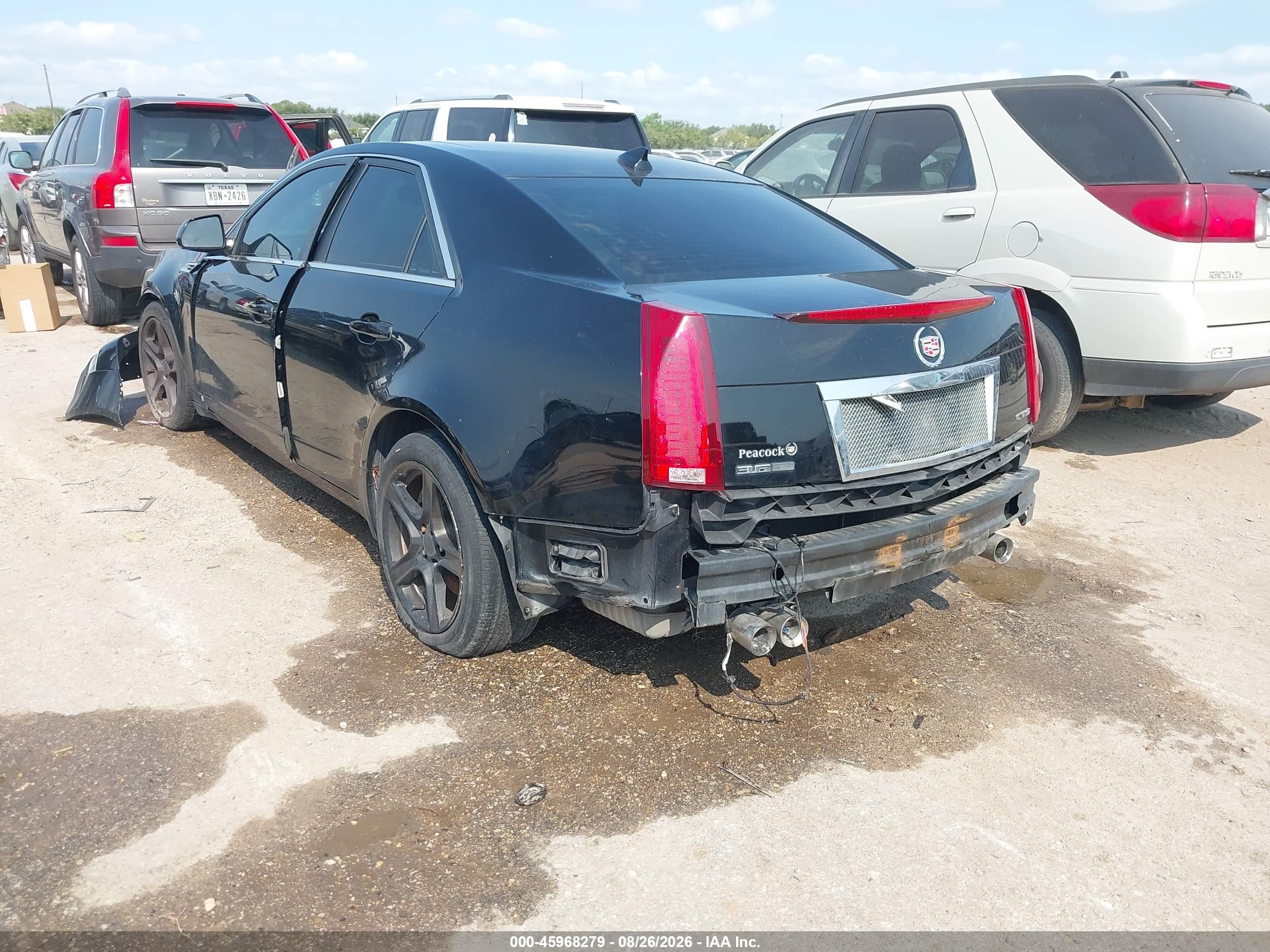 2009 Cadillac Cts Standard Black vin: 1G6DV57V990108652