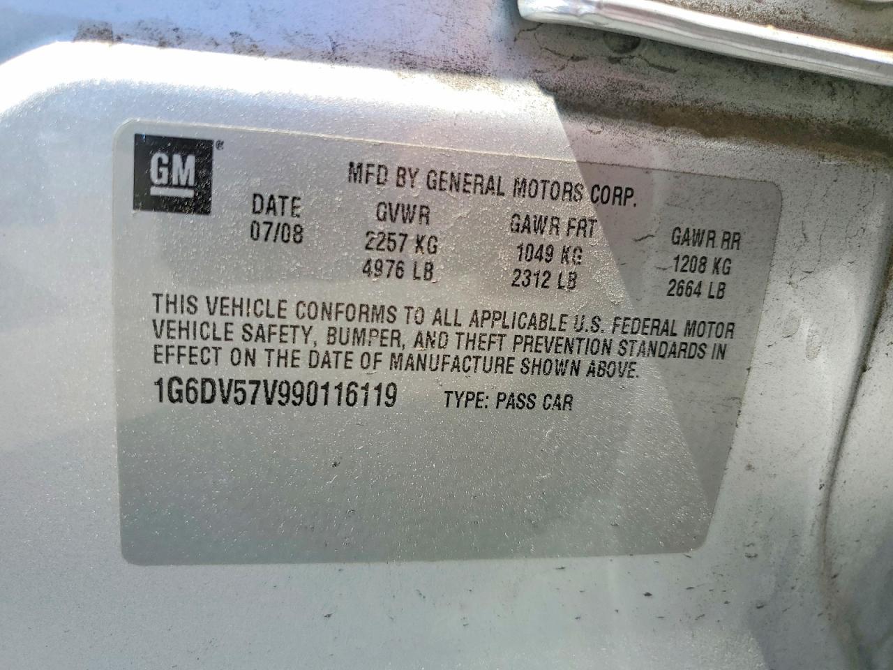 2009 Cadillac Cts Hi Feature V6 Silver vin: 1G6DV57V990116119