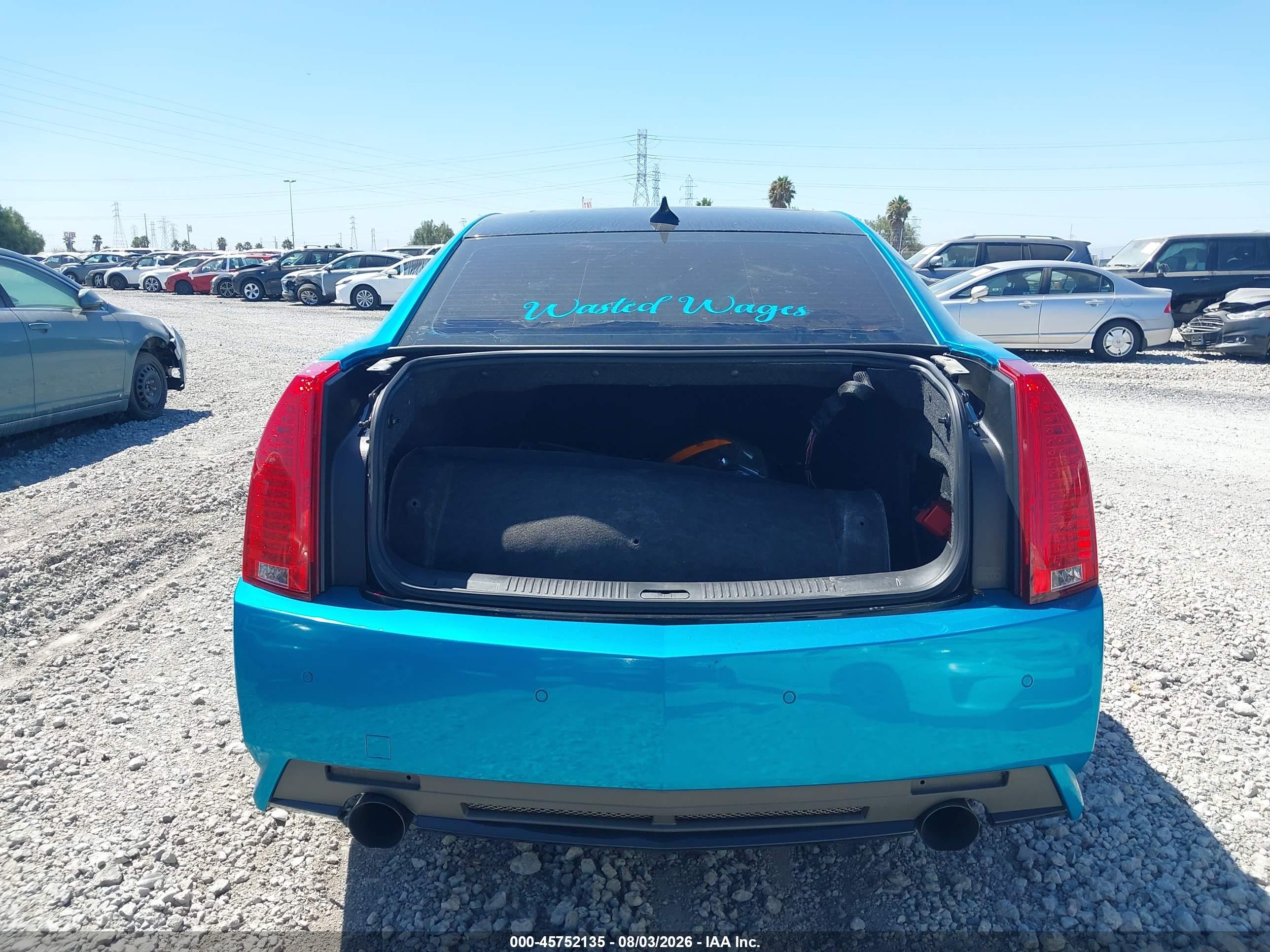 2011 Cadillac Cts-v   Light Blue vin: 1G6DV5EP4B0111372