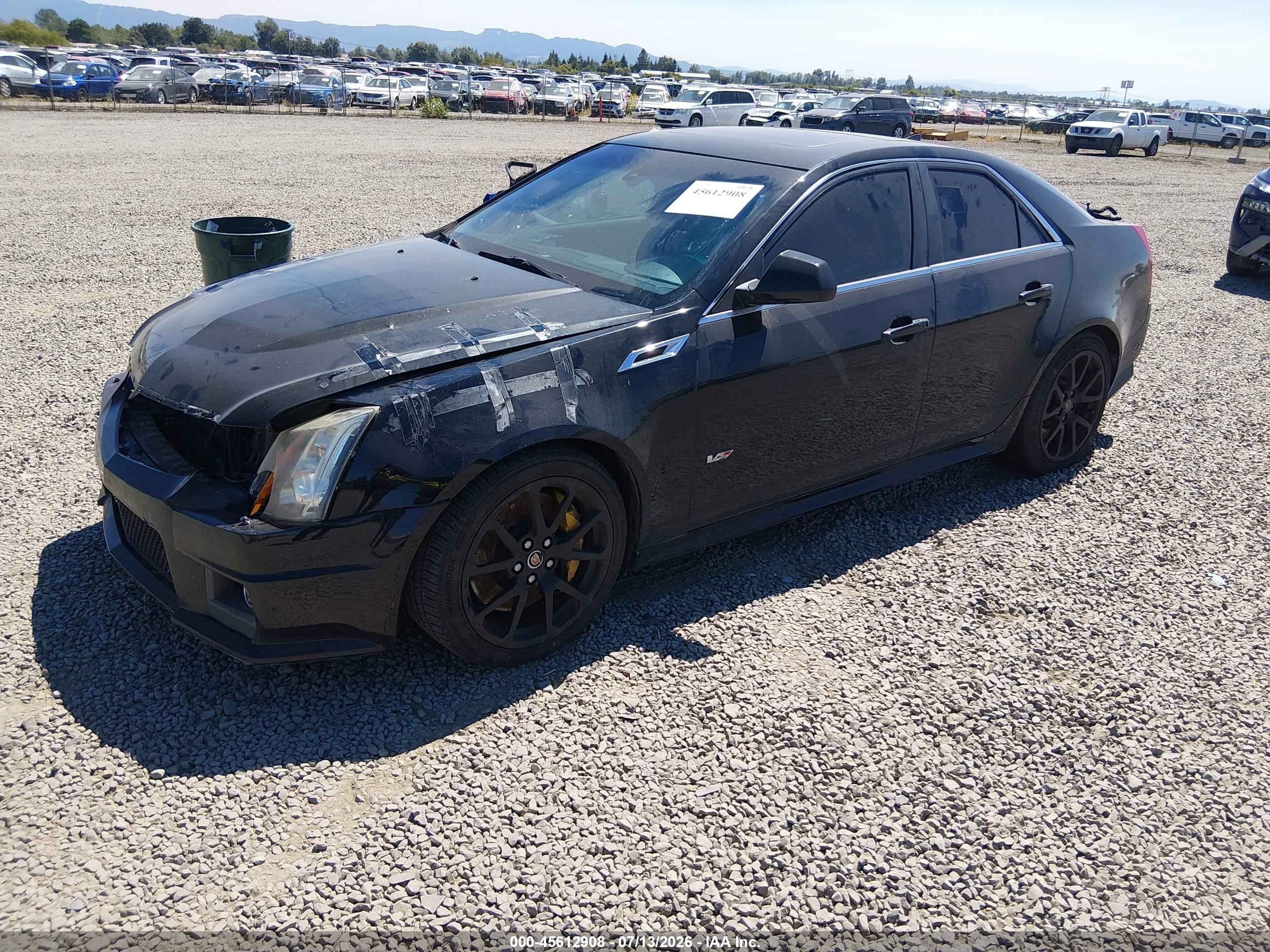 2012 Cadillac Cts-v   Черный vin: 1G6DV5EP7C0148322