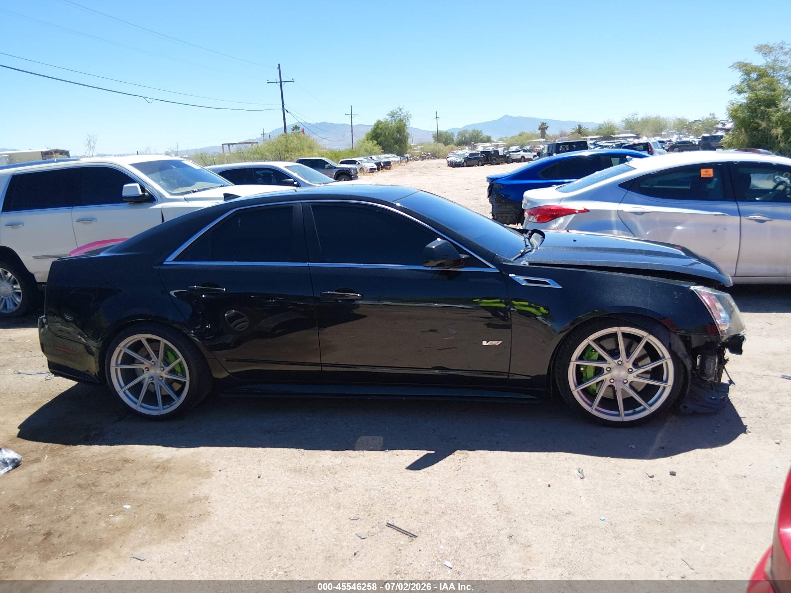 2013 Cadillac Cts-v Black vin: 1G6DV5EP7D0142022