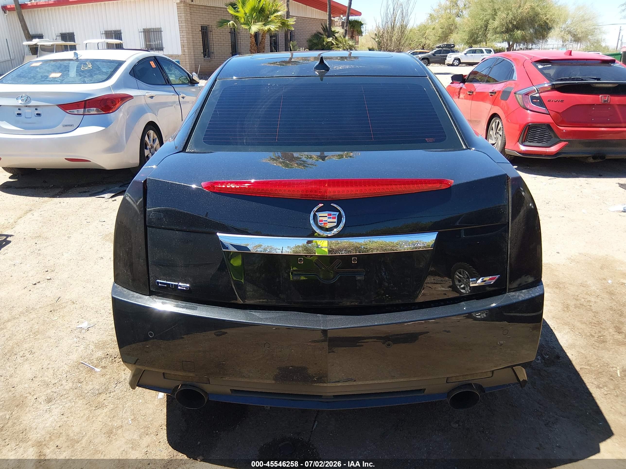 2013 Cadillac Cts-v Black vin: 1G6DV5EP7D0142022