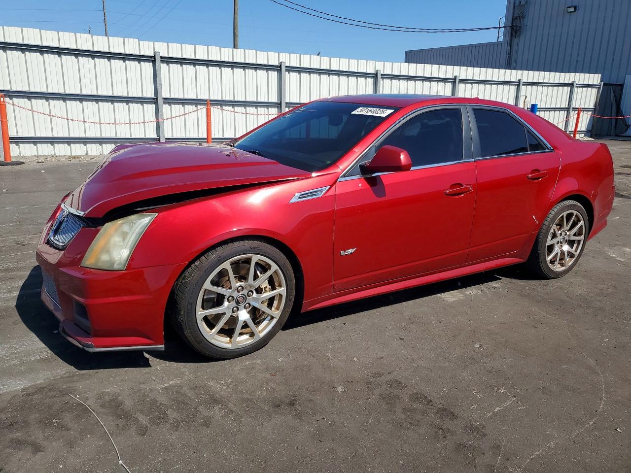 2010 Cadillac Cts-v Red vin: 1G6DV5EP9A0133043