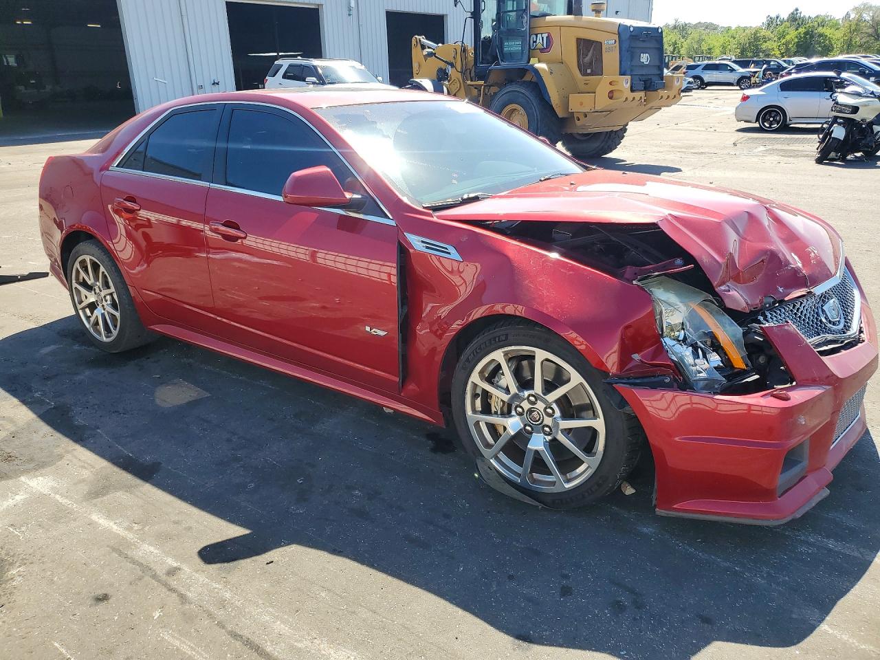 2010 Cadillac Cts-v Red vin: 1G6DV5EP9A0133043