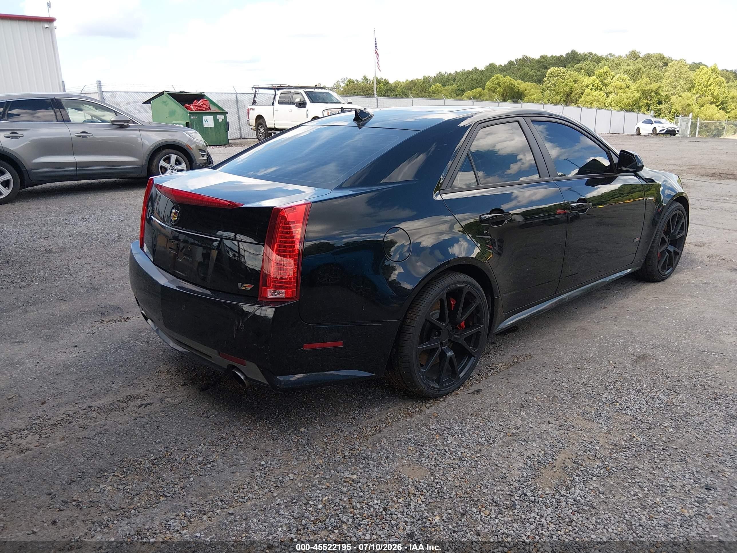 2011 Cadillac Cts-v   Black vin: 1G6DV5EP9B0139605