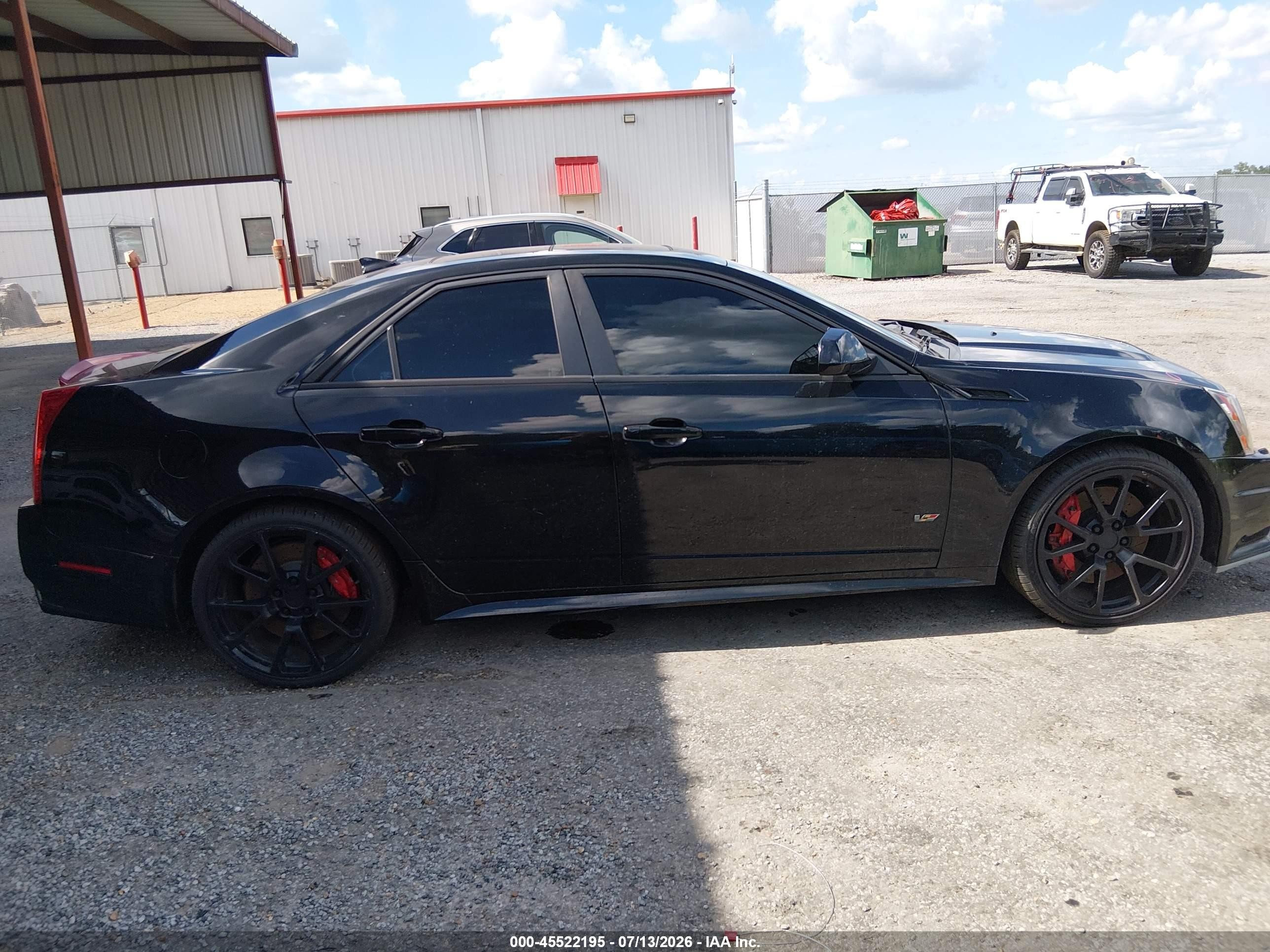 2011 Cadillac Cts-v   Black vin: 1G6DV5EP9B0139605