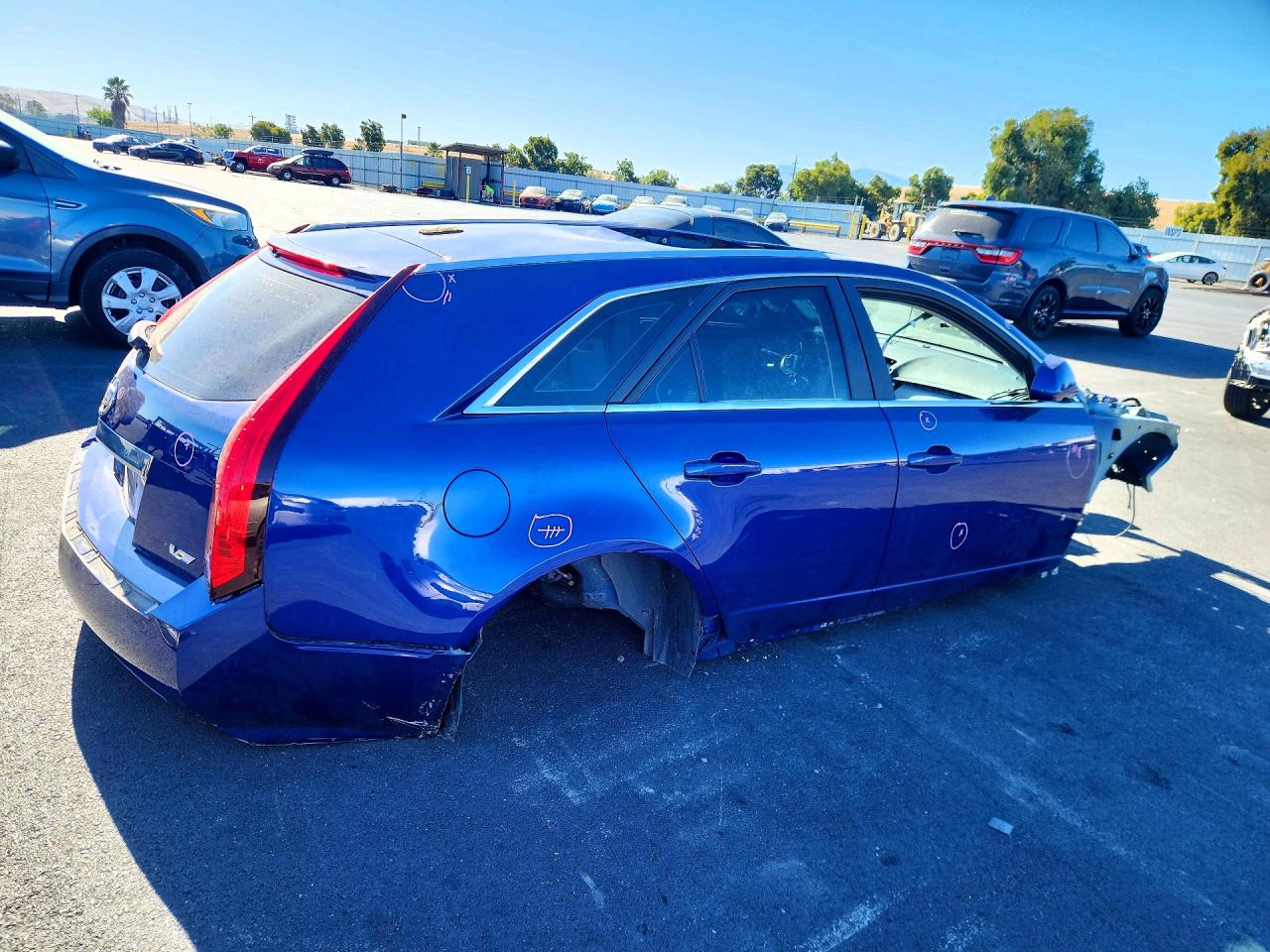 2013 Cadillac Cts-v Blue vin: 1G6DV8EP3D0100027