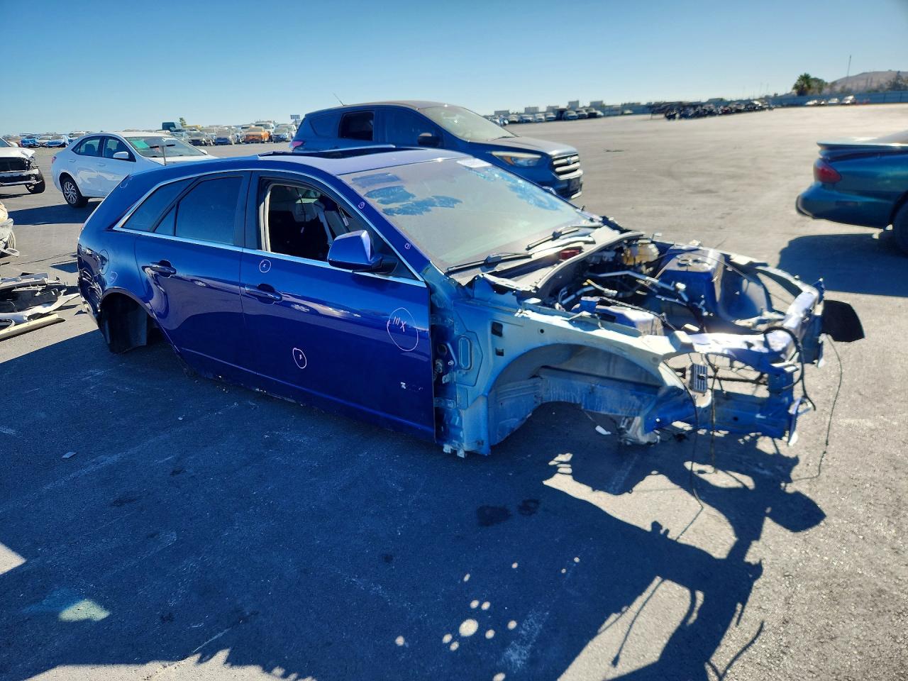 2013 Cadillac Cts-v Blue vin: 1G6DV8EP3D0100027