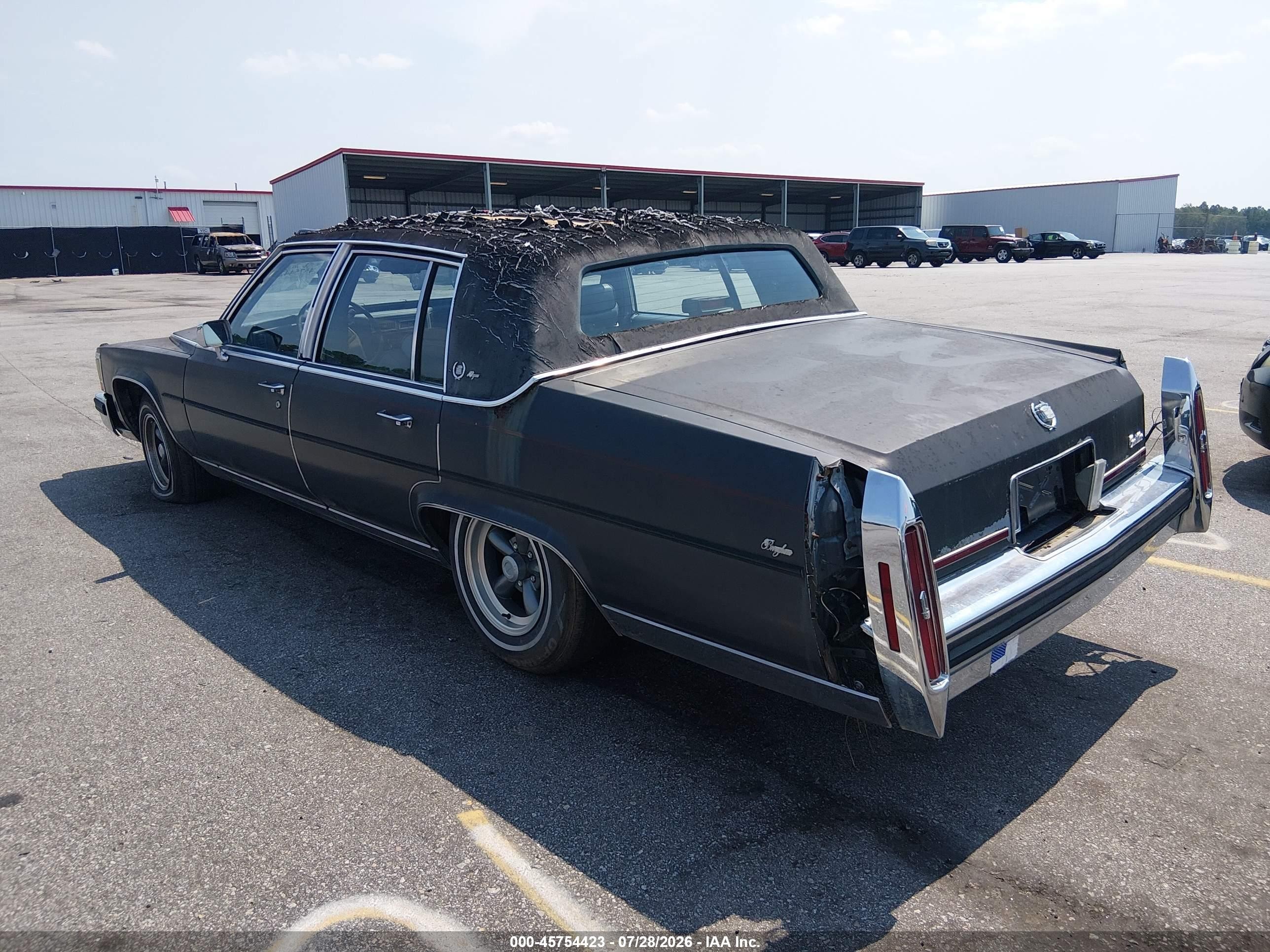 1988 Cadillac Brougham   Gray vin: 1G6DW51Y0J9734641